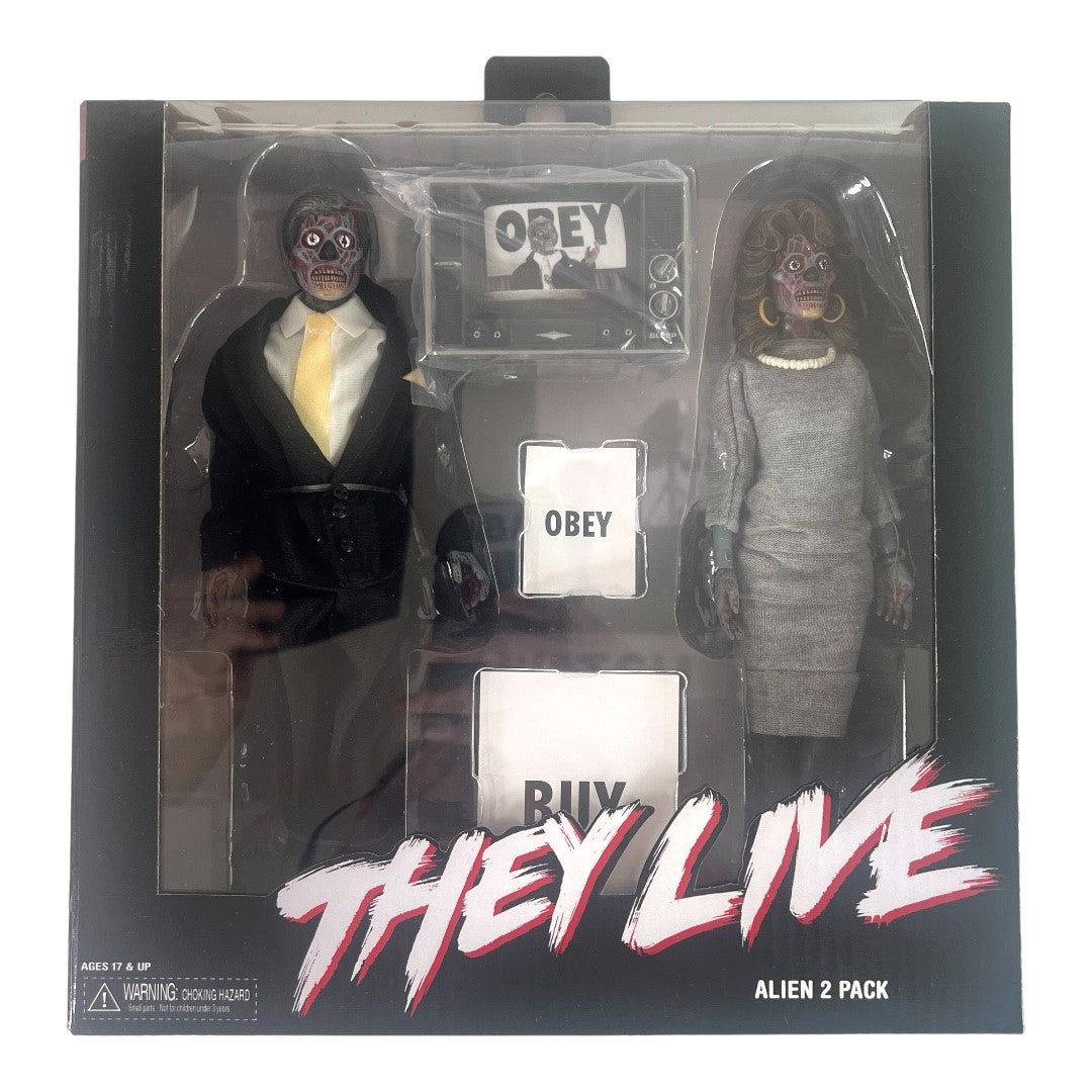 THEY LIVE ALIEN 2 PACK フィギュアセット ゼイリブ Amazon | NECA - They Live Aliens 8 Retro Action Figure 2 Pack