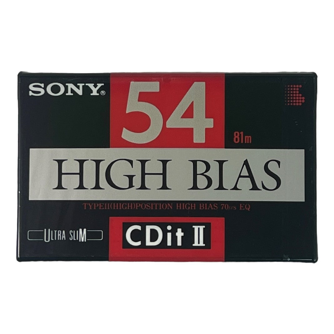 Sony Audio Cassette 54 High Bias CDit II - Ultra Slim