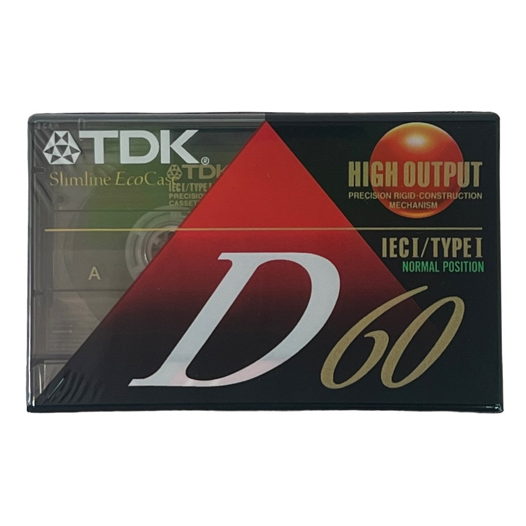 TDK Audio Cassette D 60 IECI/Type 1 Normal Position