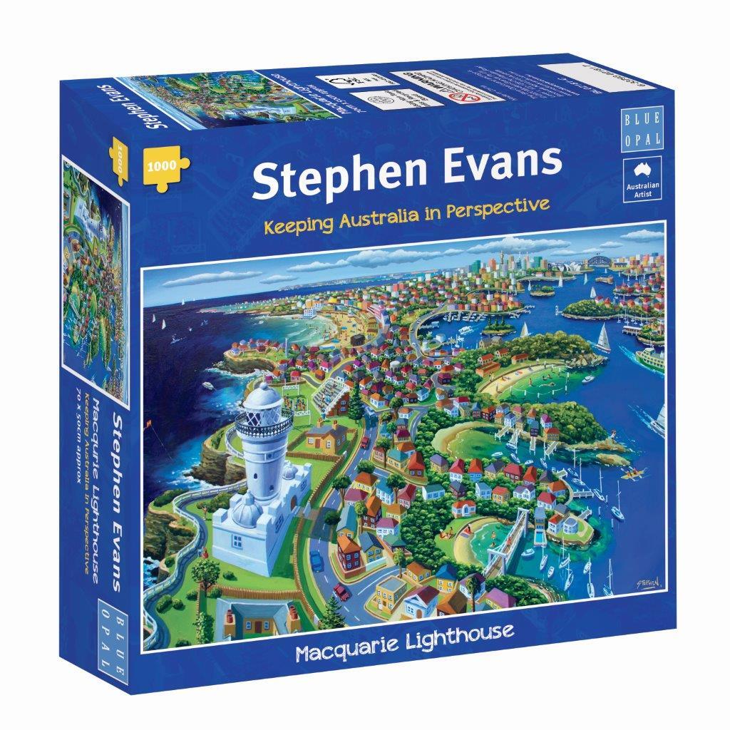 Blue Opal - Stephen Evans - Macquarie Lighthouse - 1000 Piece Puzzle