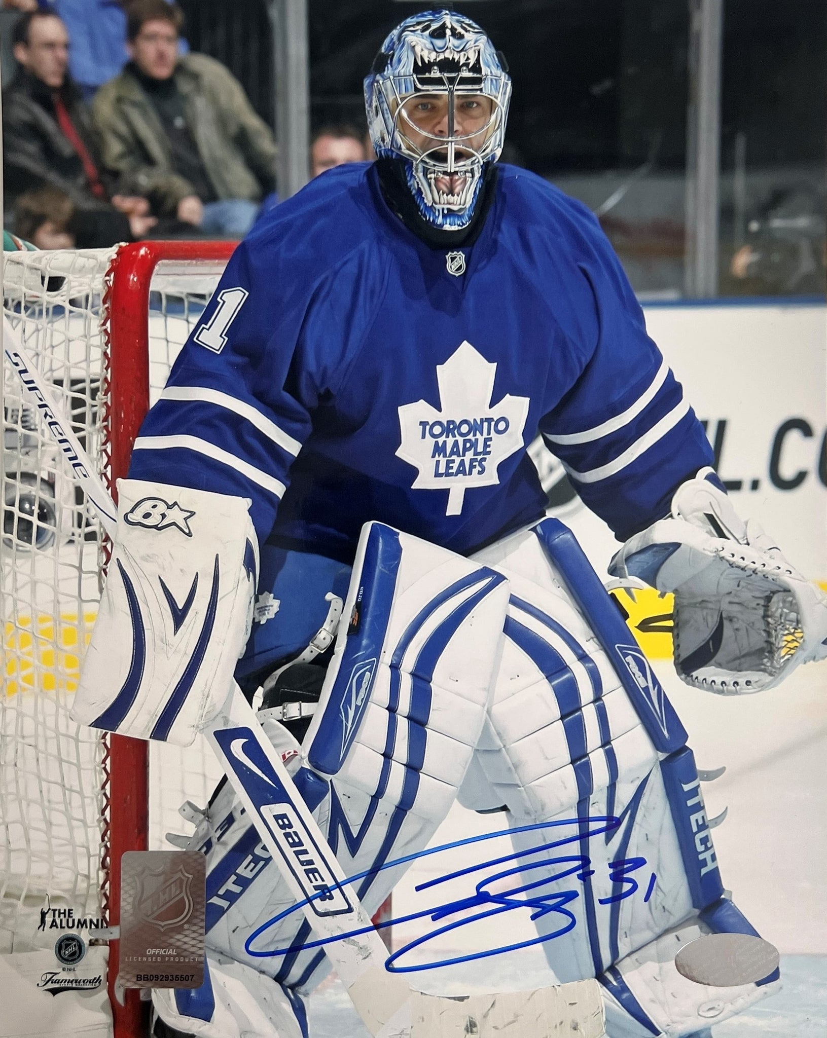 Curtis Joseph ~ Toronto Maple Leafs Autographed 8x10 Photo