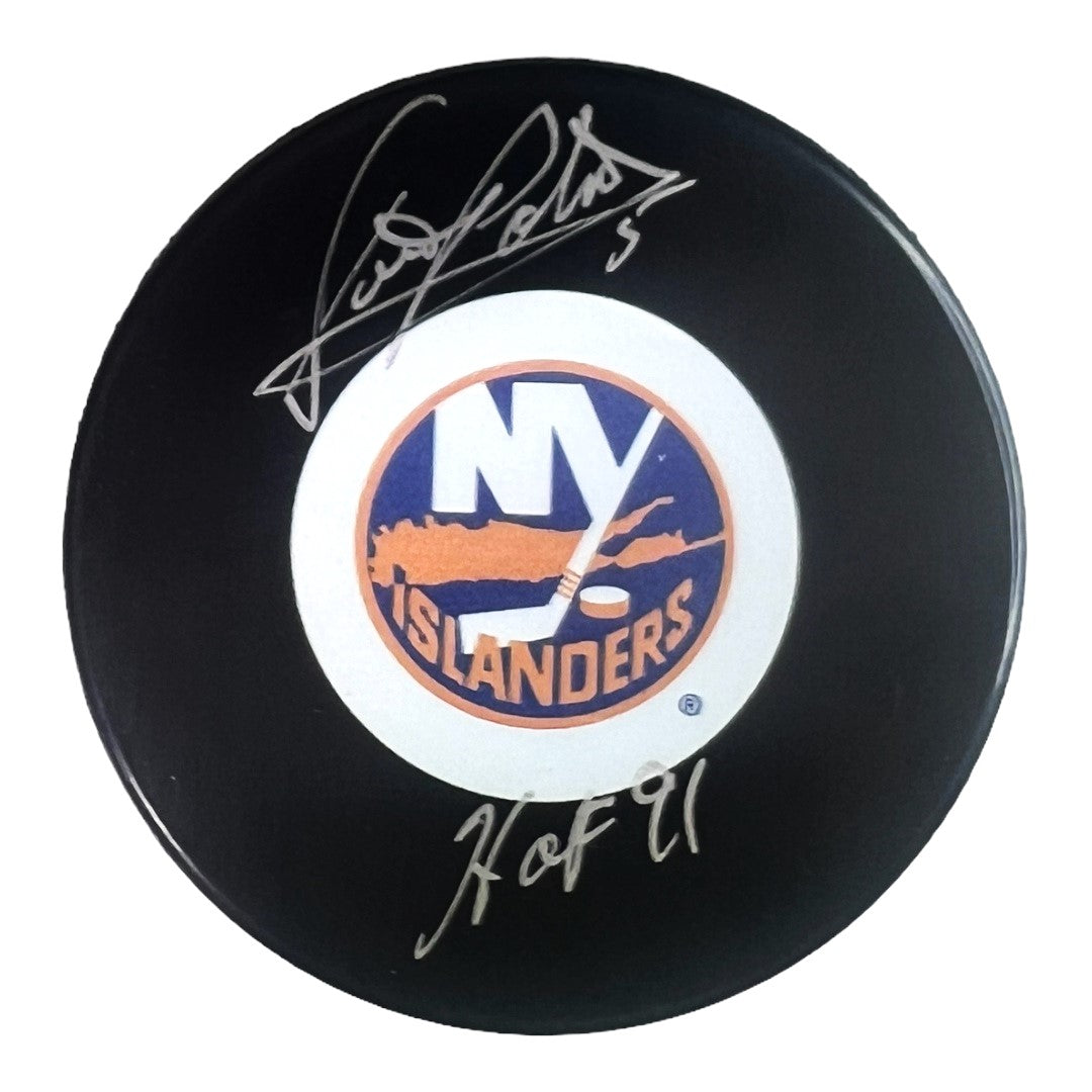 Denis Potvin ~ New York Islanders HOF Autographed Puck