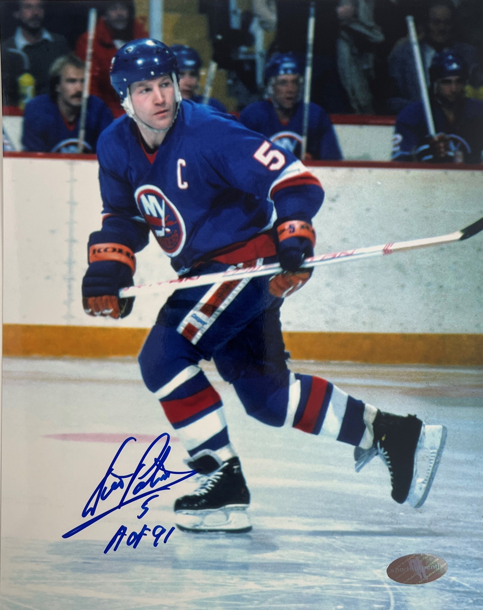 Denis Potvin ~ New York Islanders Autographed 8x10 Photo