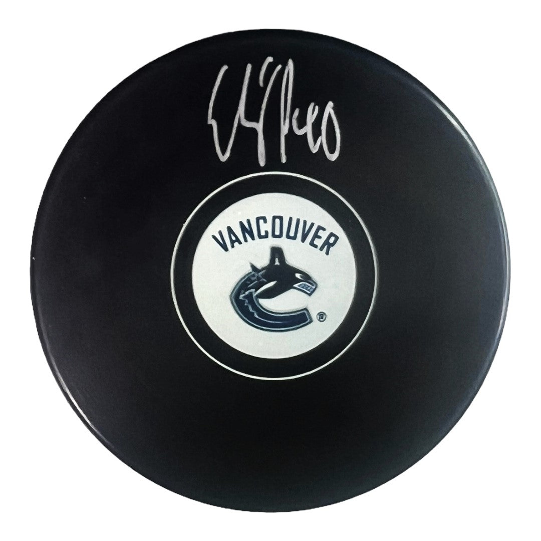 Elias Petterson ~ Vancouver Canucks Autographed Puck