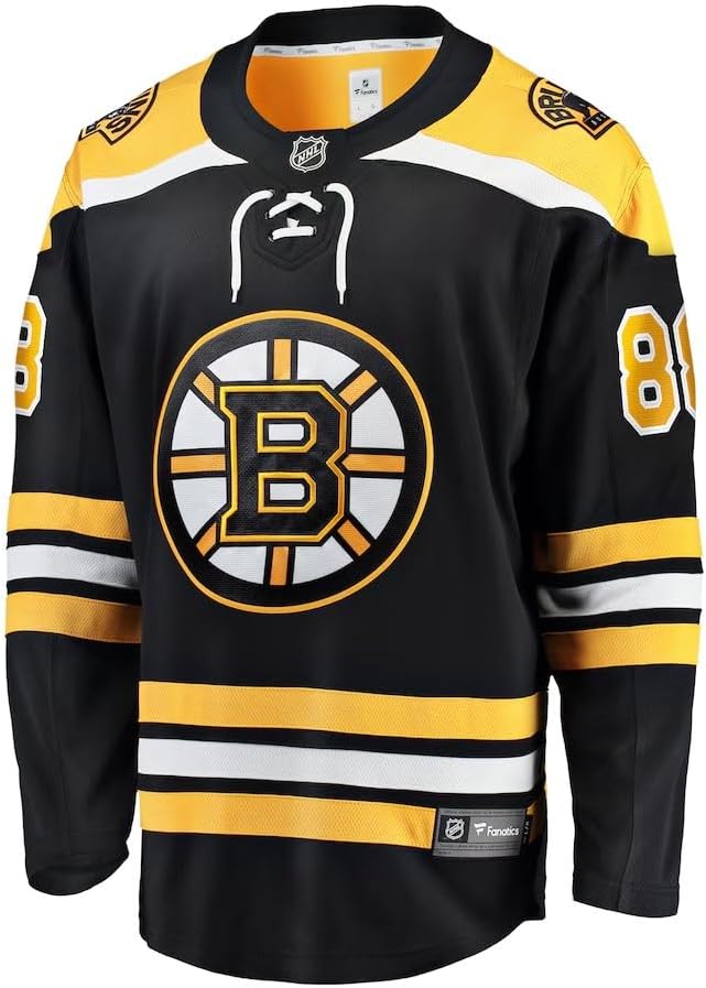 Fanatics ~ Boston Bruins Home Breakaway David Pastrnak Jersey - Size Large