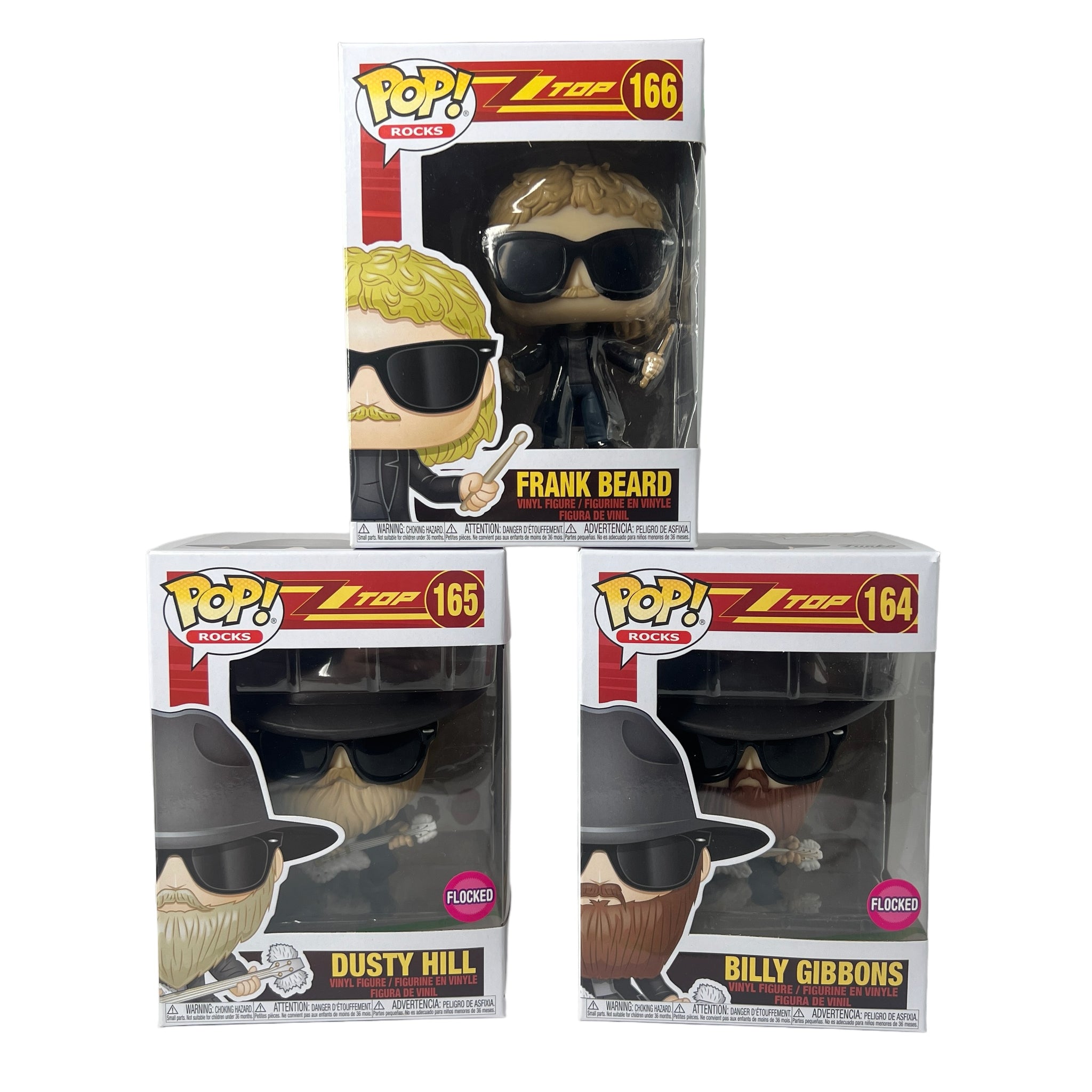 Funko Pop Rocks ~ ZZ Top Set of 3