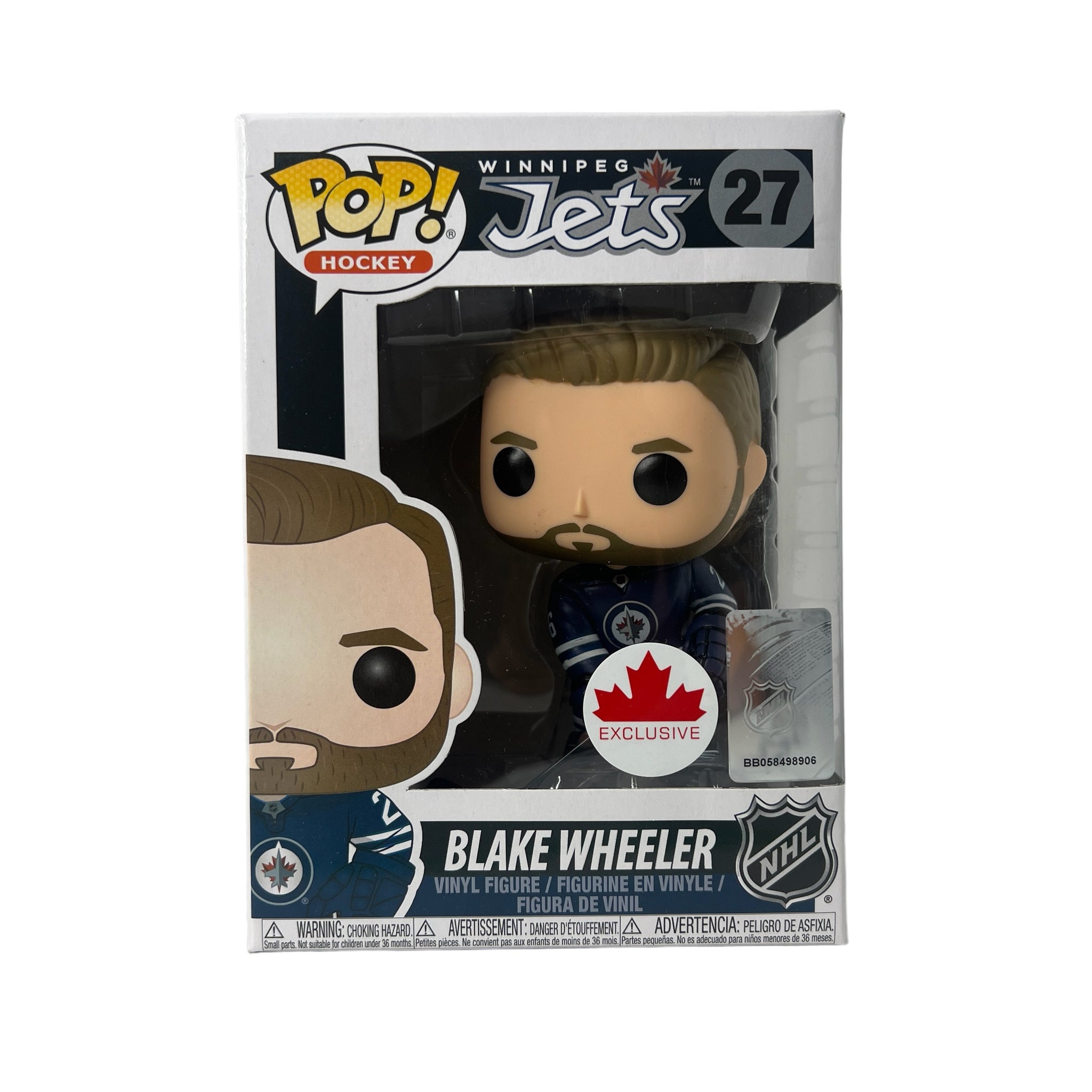 Funko Pop Hockey ~ Blake Wheeler #27 Canadian Exclusive