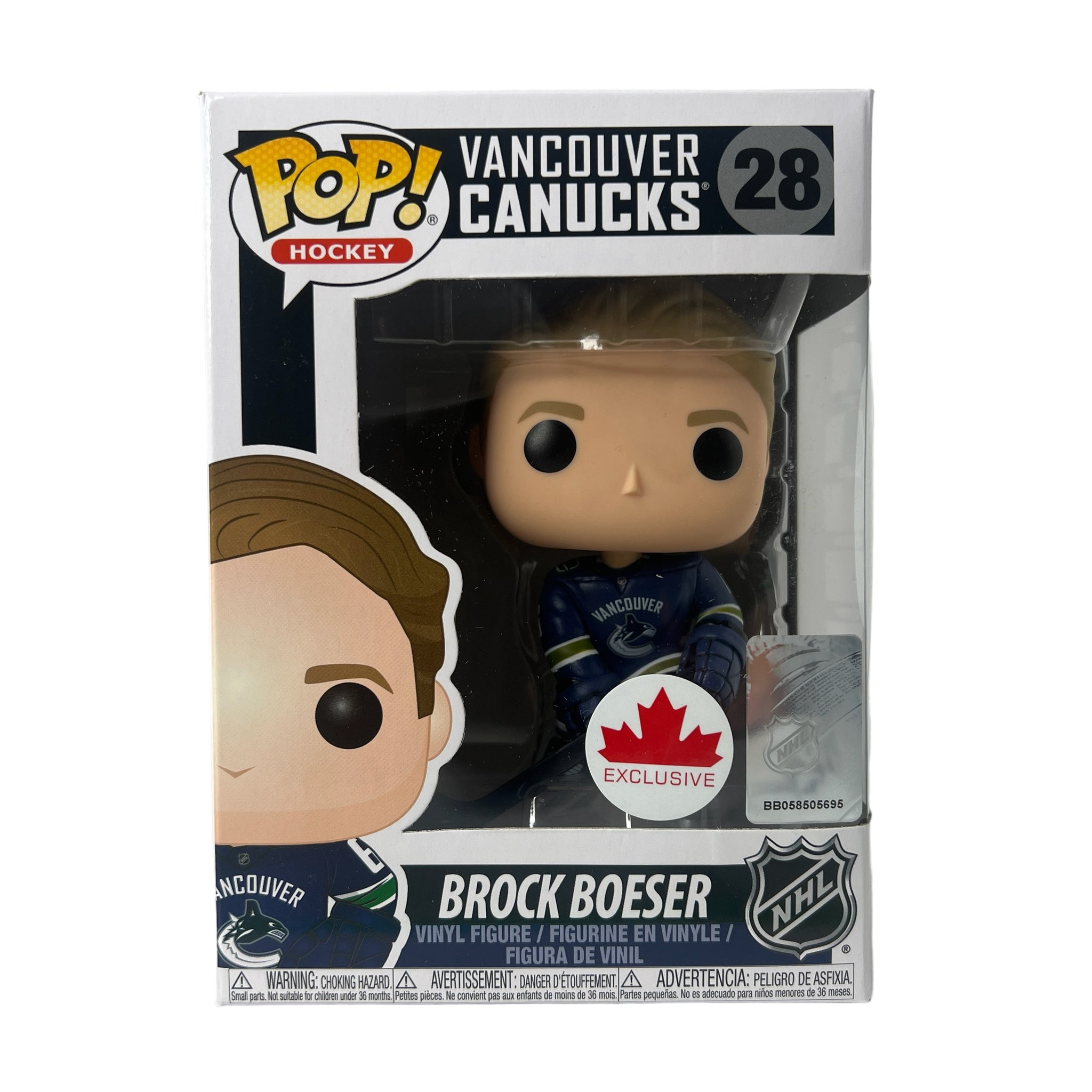 Funko Pop Hockey ~ Brock Boeser #28 Canadian Exclusive