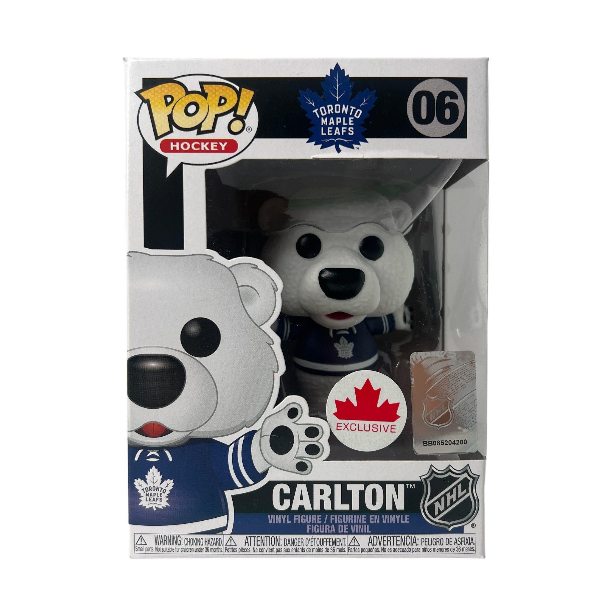 Funko Pop Hockey ~ Carlton #06 Mascot Canadian Exclusive