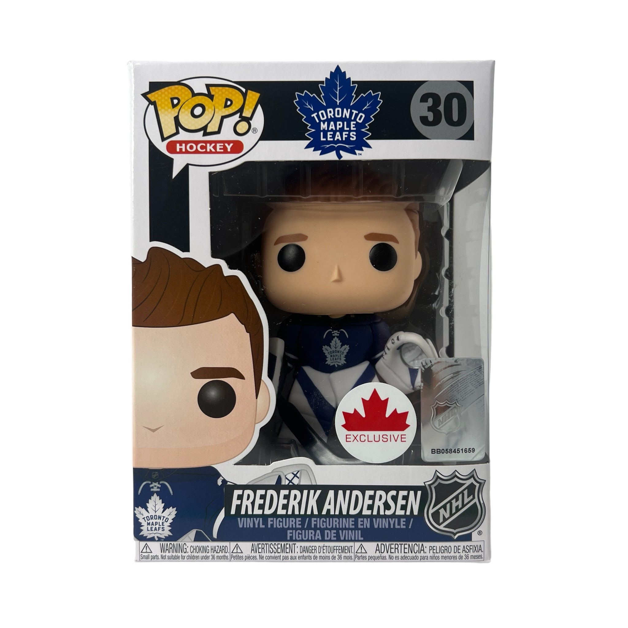 Funko Pop Hockey ~ Frederik Andersen #30 Canadian Exclusive