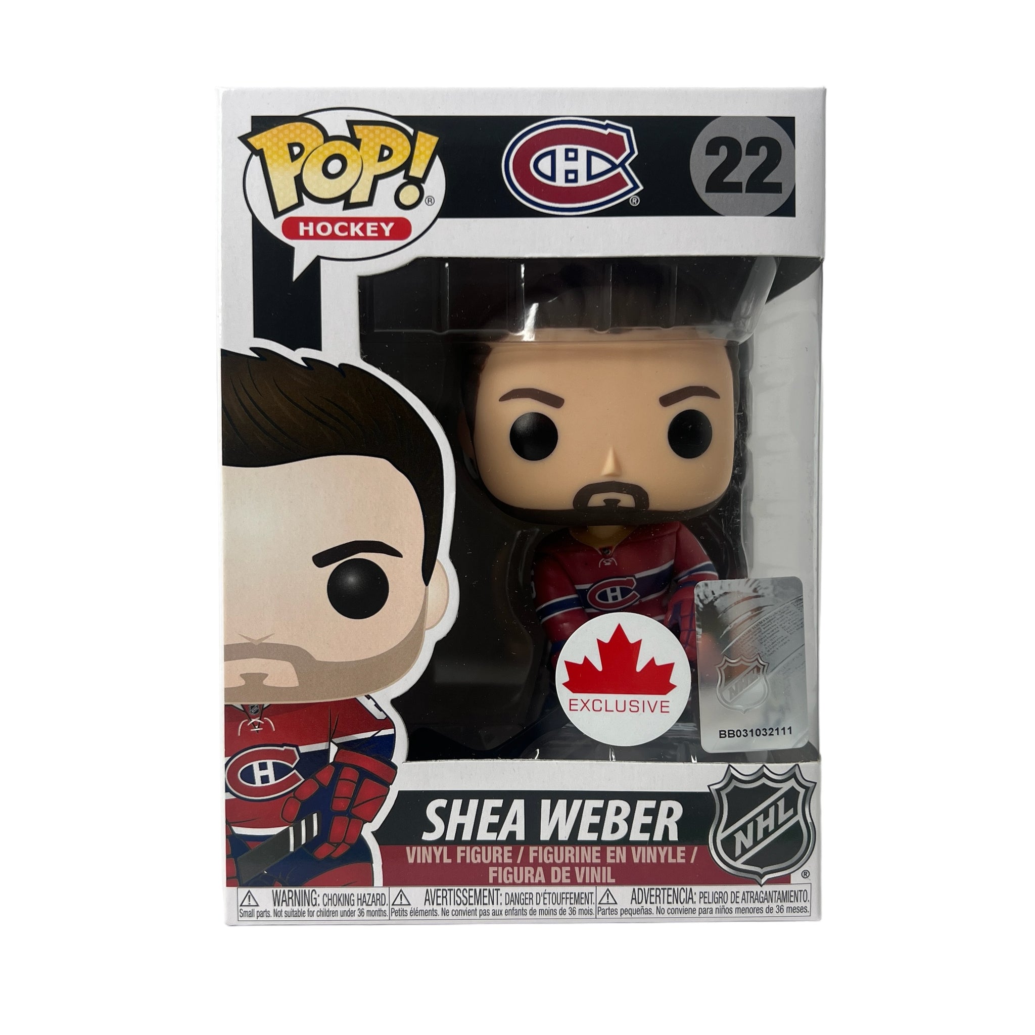 Funko Pop Hockey ~ Shea Weber #22 Canadian Exclusive