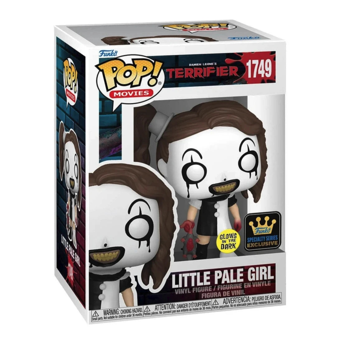 Funko Pop: Movies - Terrifier - Little Pale Girl #1749 - Glow In the Dark - Specialty Series