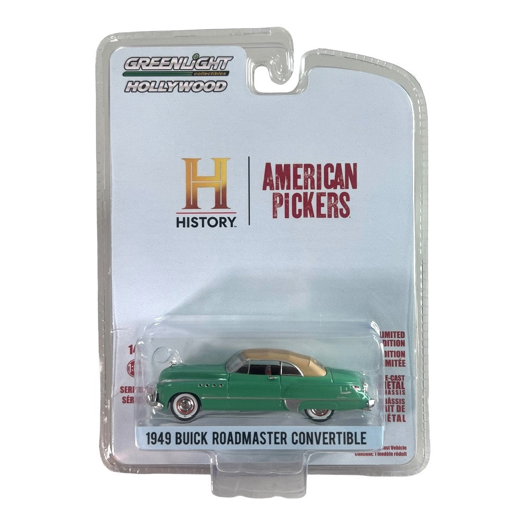 GreenLight ~ Hollywood American Pickers 1949 Buick Roadmaster Convertible. 1:64 Scale