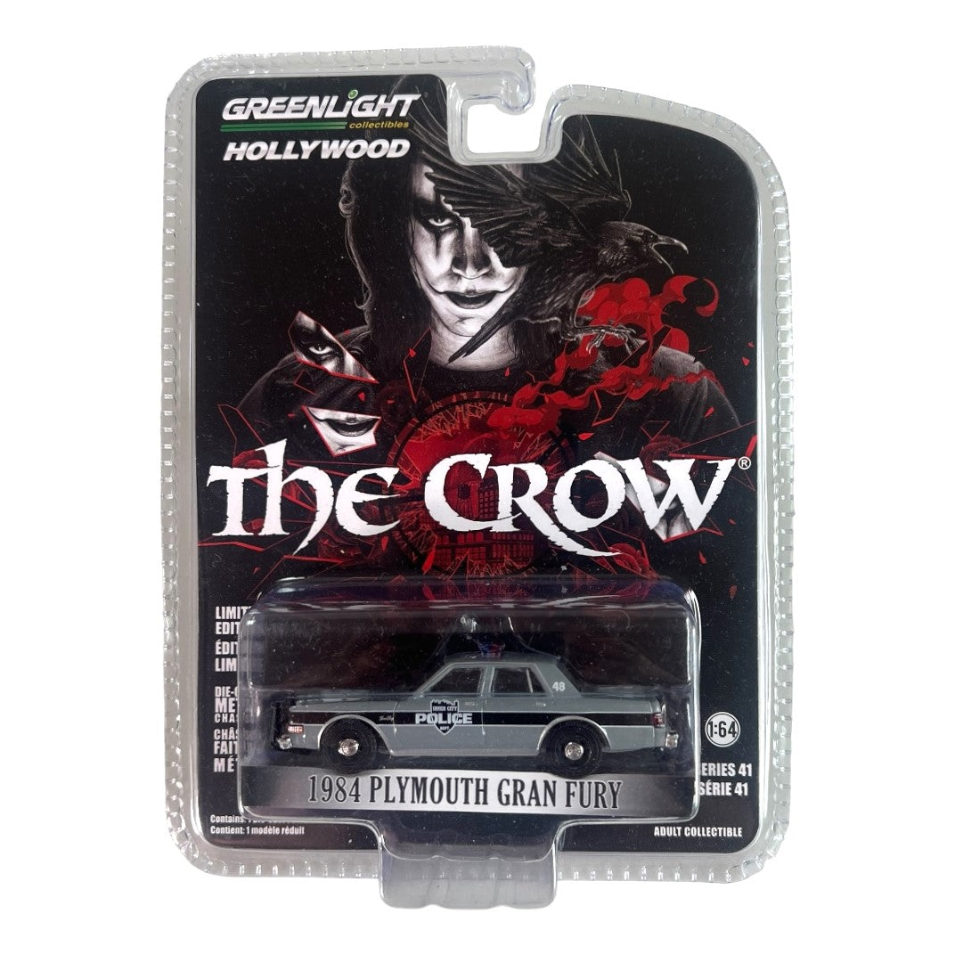 Voiture Miniature Greenlight 1/64 - Plymouth Gran Fury Police 1984 (The Crow)