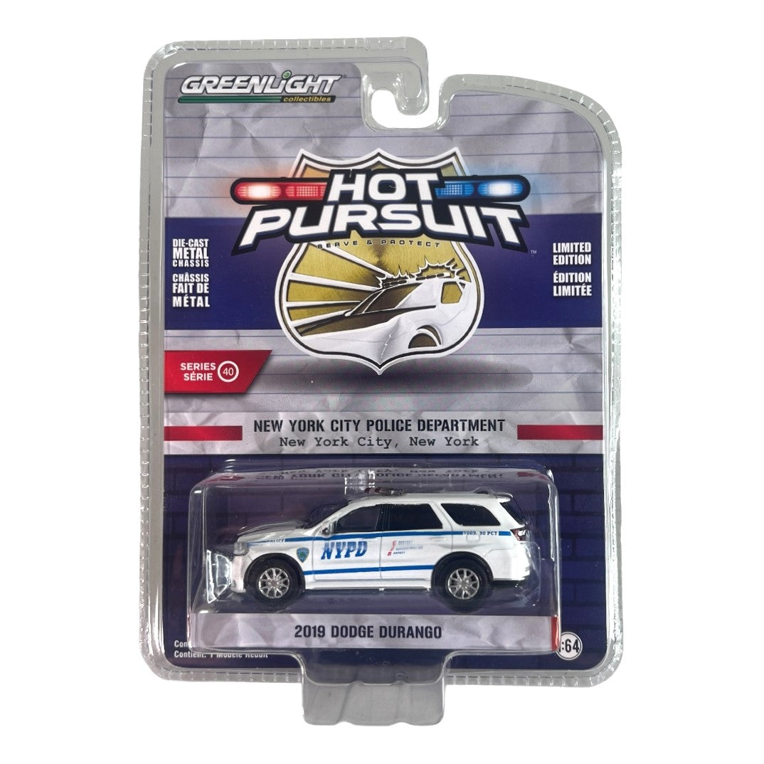 GreenLight ~ Hot Pursuit 2019 Dodge Durango - NYPD. 1:64 Scale