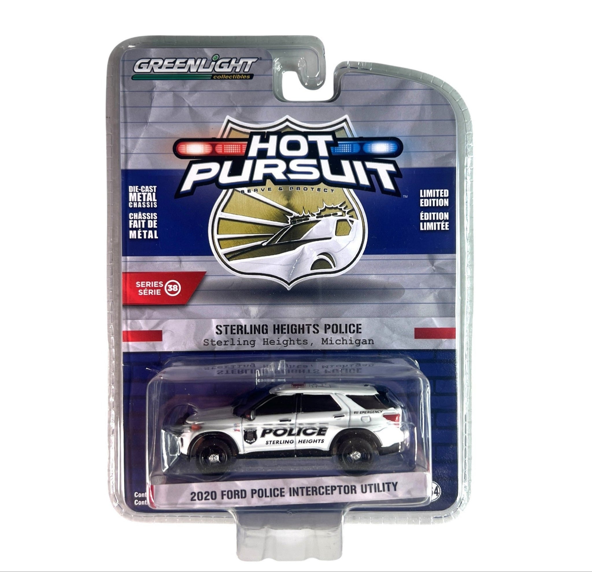 GreenLight ~ Hot Pursuit - Sterling Heights Police 2020 Ford Police Interceptor Utility 1:64