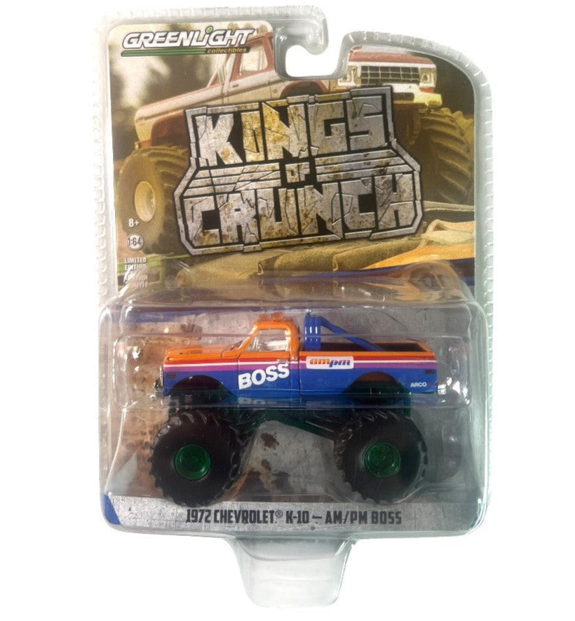 GreenLight: Kings Of Crunch 1972 Chevrolet K-10 - AM/PM Boss CHASE 1:64