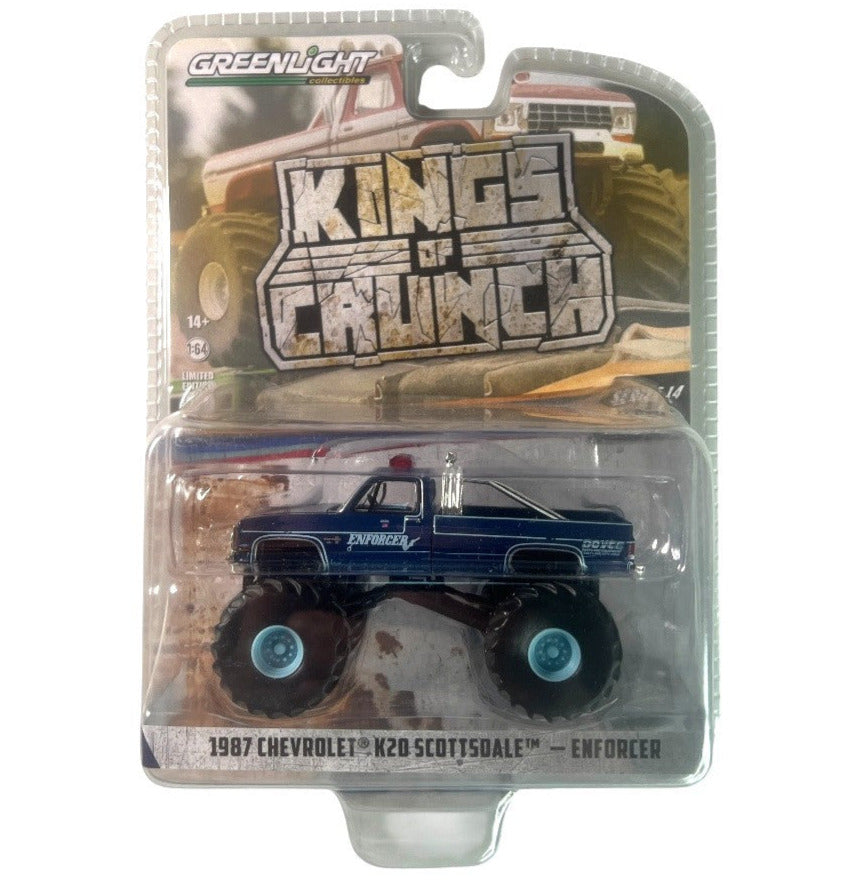 GreenLight: Kings Of Crunch 1987 Chevrolet K20 Scottsdale - Enforcer - 1:64