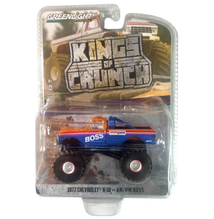 GreenLight: Kings Of Crunch 1972 Chevrolet K-10 - AM/PM Boss 1:64