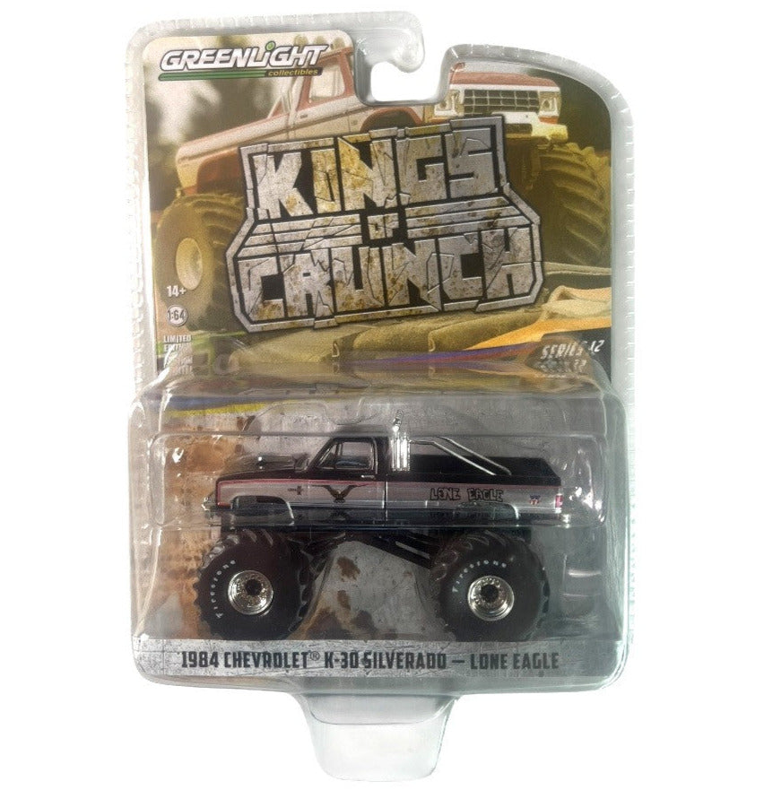 GreenLight: Kings Of Crunch 1984 Chevrolet K-30 Silverado - Lone Eagle - 1:64