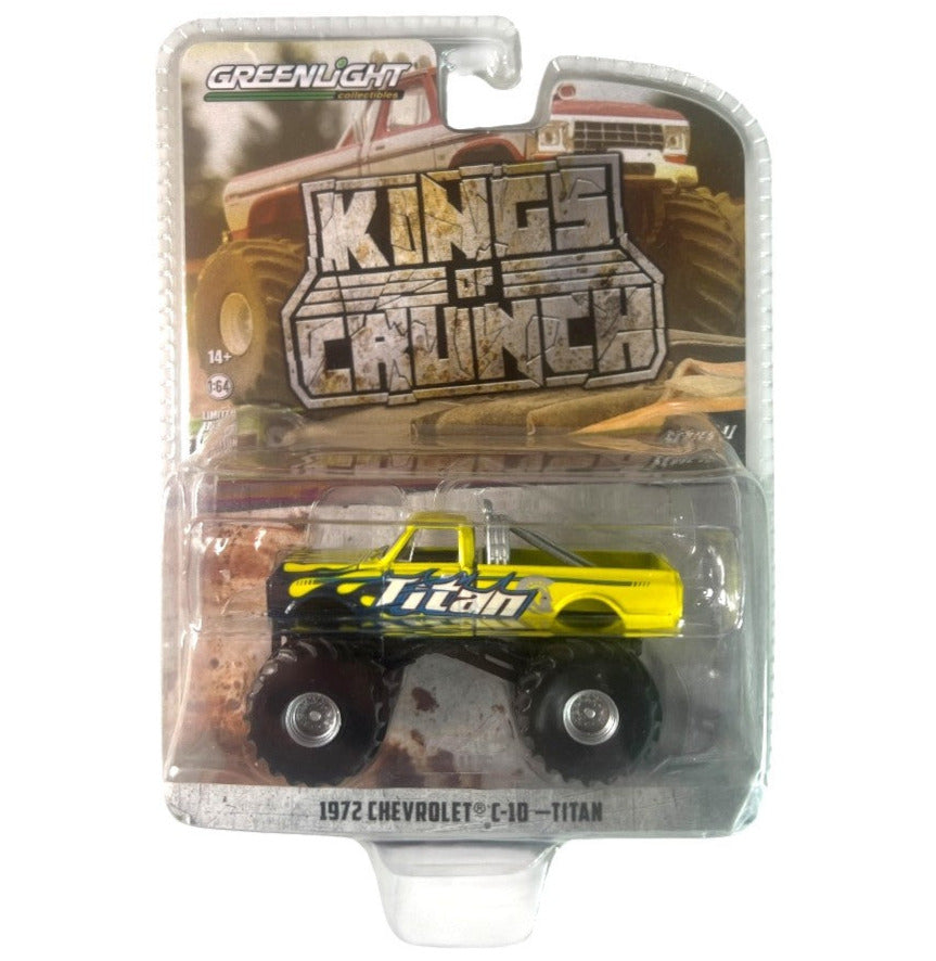 GreenLight: Kings Of Crunch 1972 Chevrolet C-10 - Titan - 1:64
