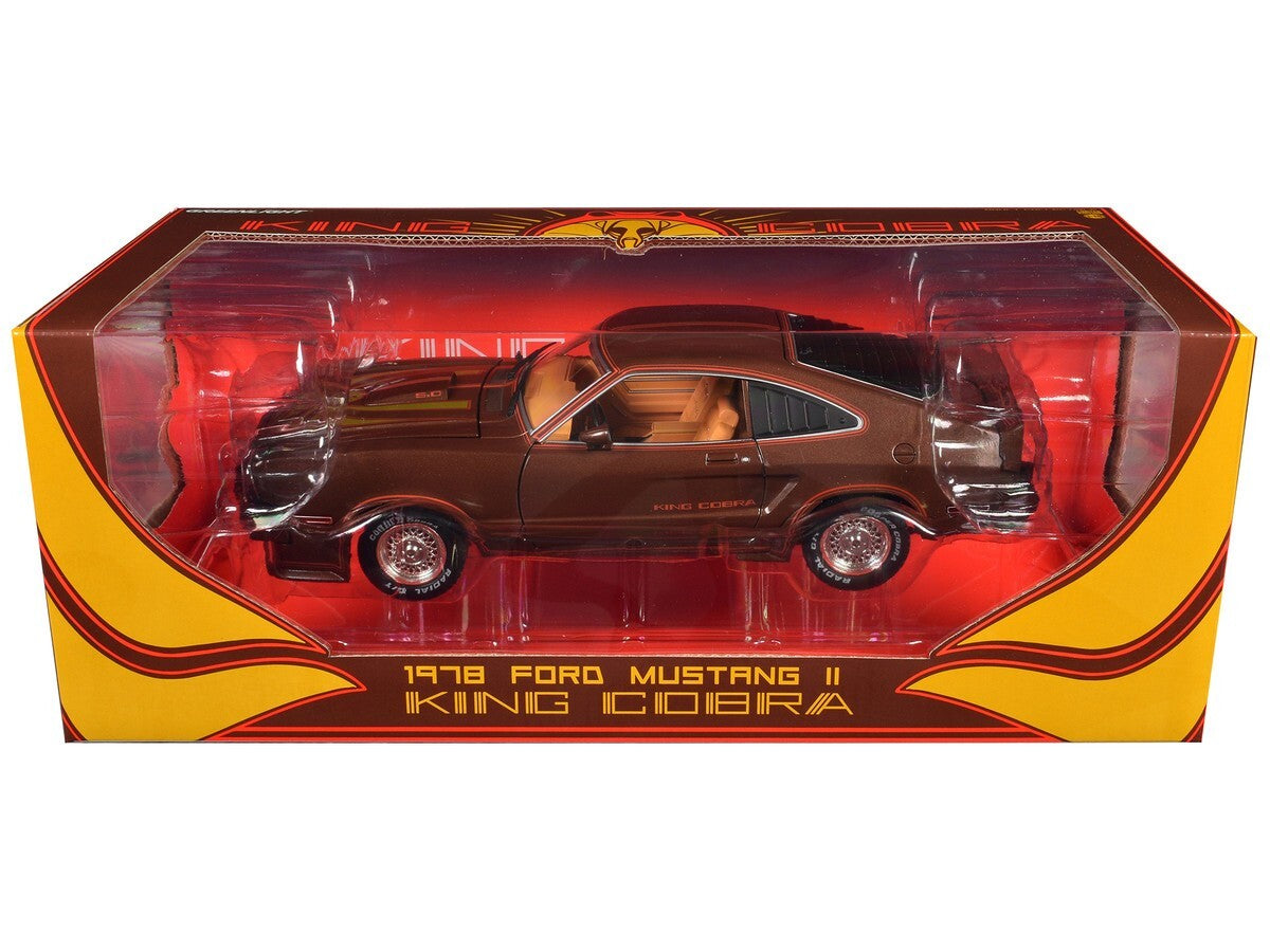 GreenLight: 1978 Ford Mustang II - King Cobra - Brown 1:18 Scale