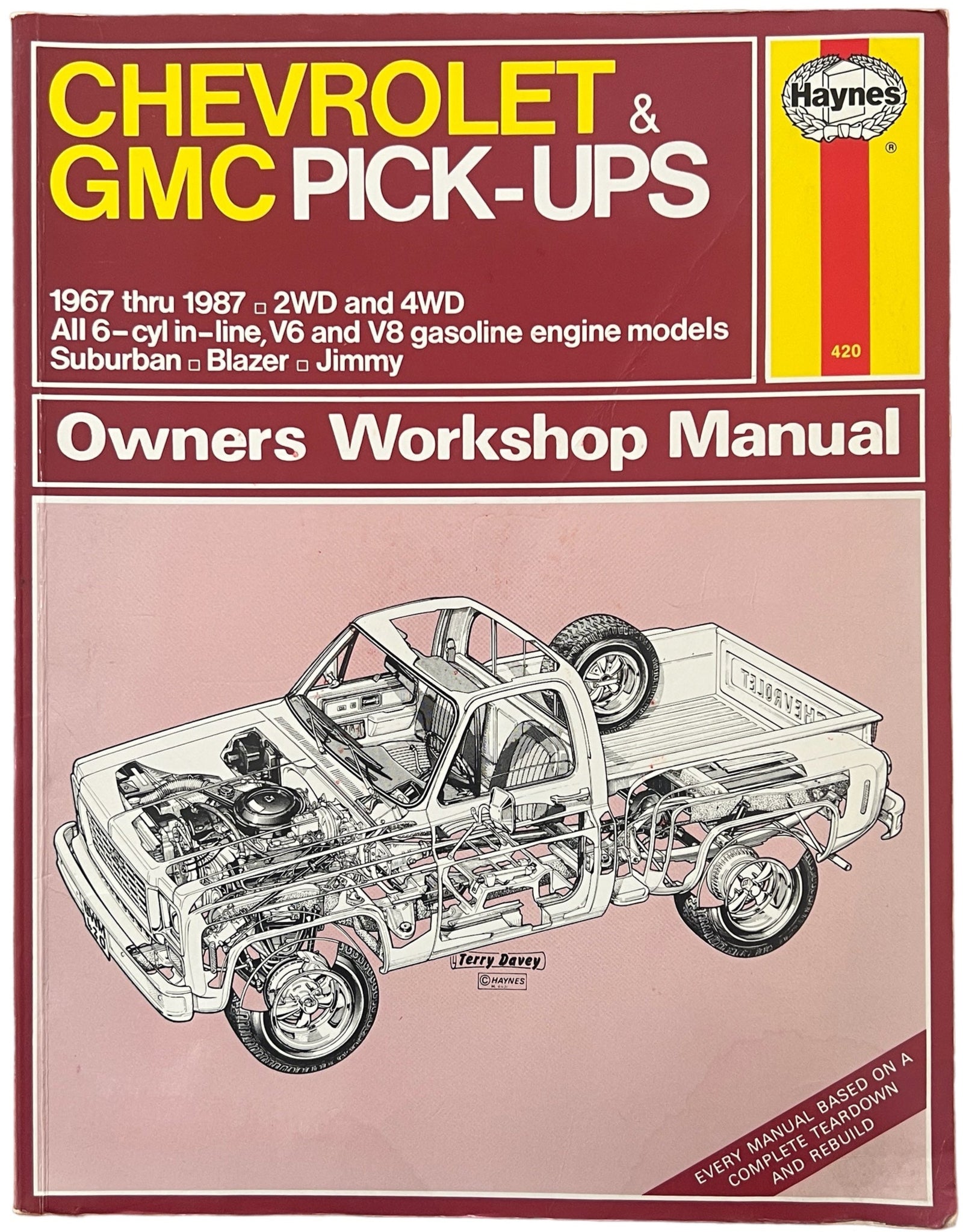 Haynes Repair Manual ~ Chevrolet & GMC Pick-Ups 1967 thru 1987