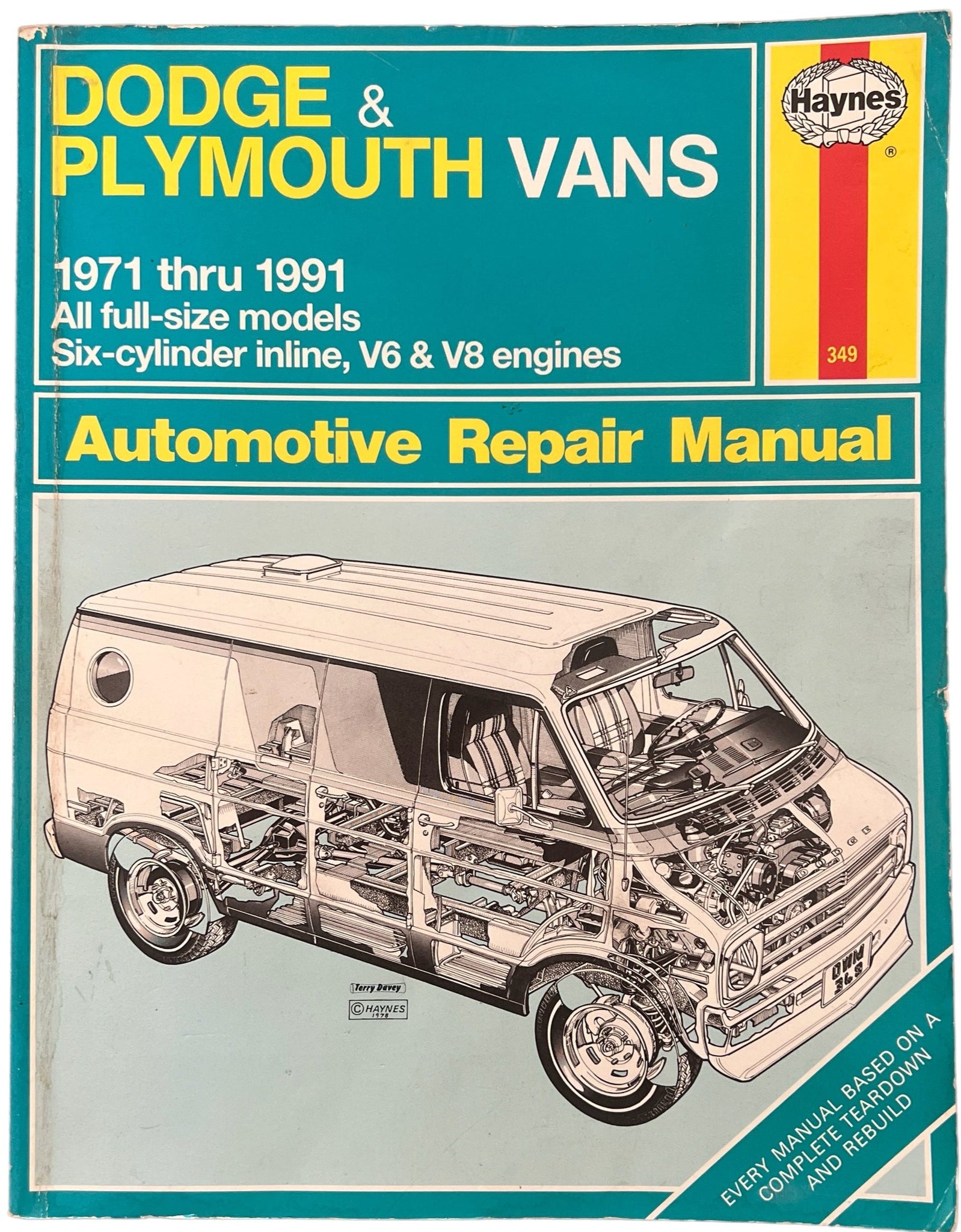 Haynes Repair Manual ~ Dodge & Plymouth Vans 1971 thru 1991