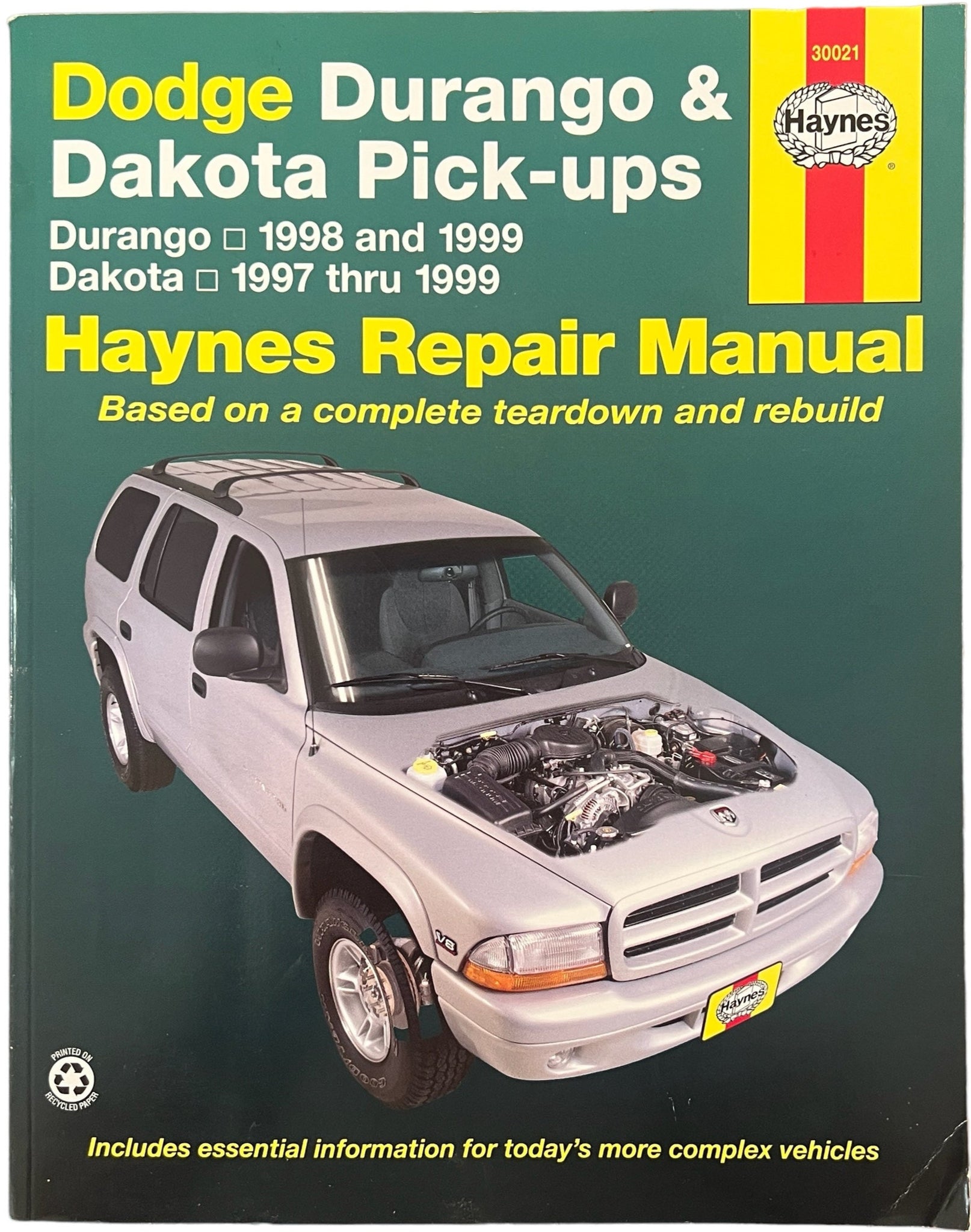 Haynes Repair Manual ~ Dodge Durango & Dakota Pick-Ups 1998-1999