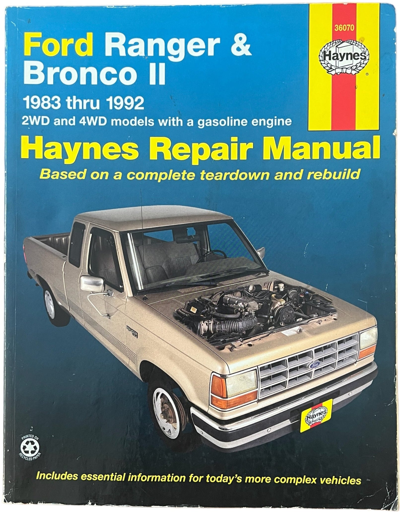 Haynes Repair Manual: Ford Ranger & Bronco II 1983 thru 1992 – LAFA Brands