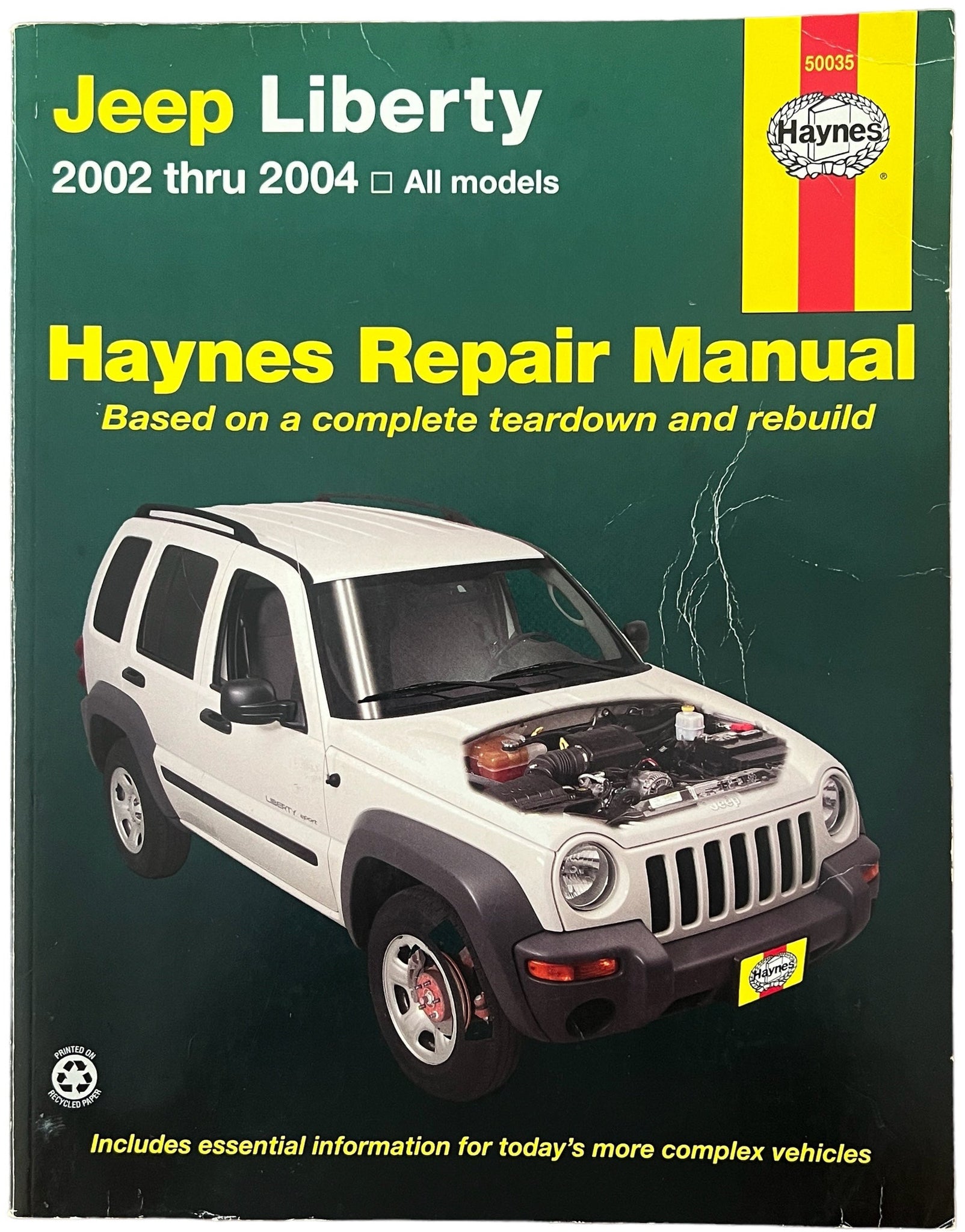 Haynes Repair Manual ~Jeep Liberty 2002 thru 2004 All Models