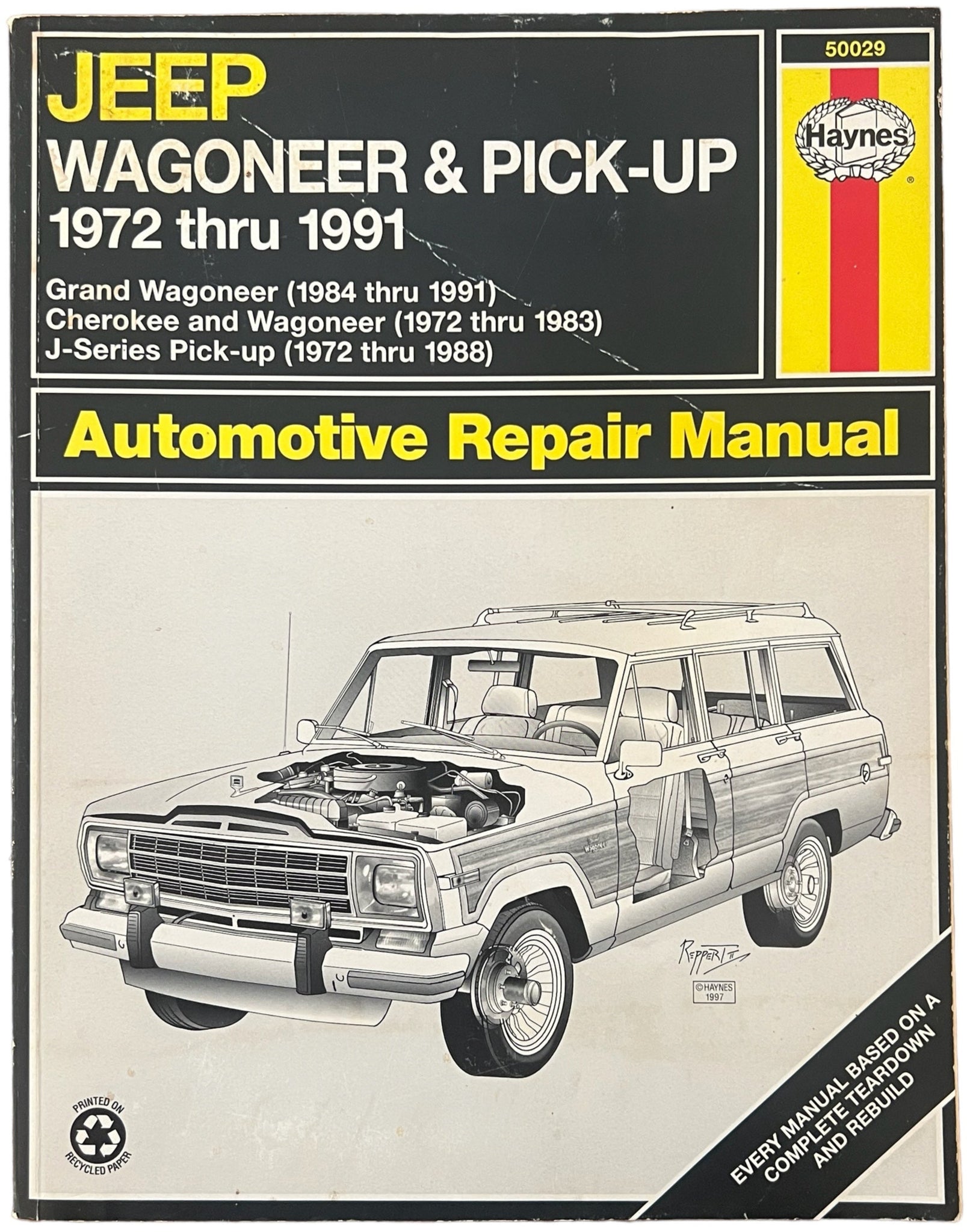 Haynes Repair Manual ~ Jeep Wagoneer & Pick-Up 1972 thru 1991