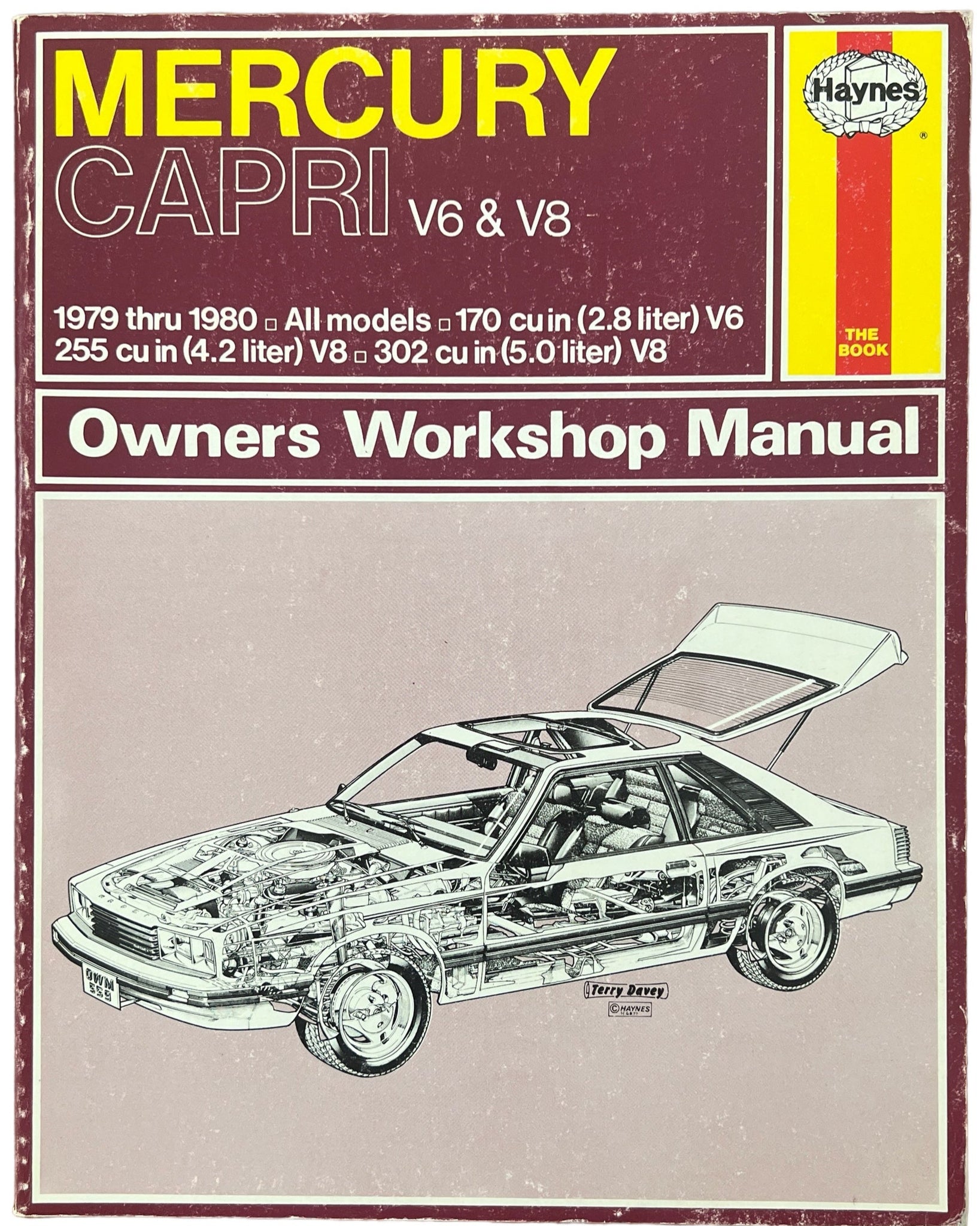 Haynes Repair Manual ~ Mercury Capri V6 & V8 1979 thru 1980 All Models