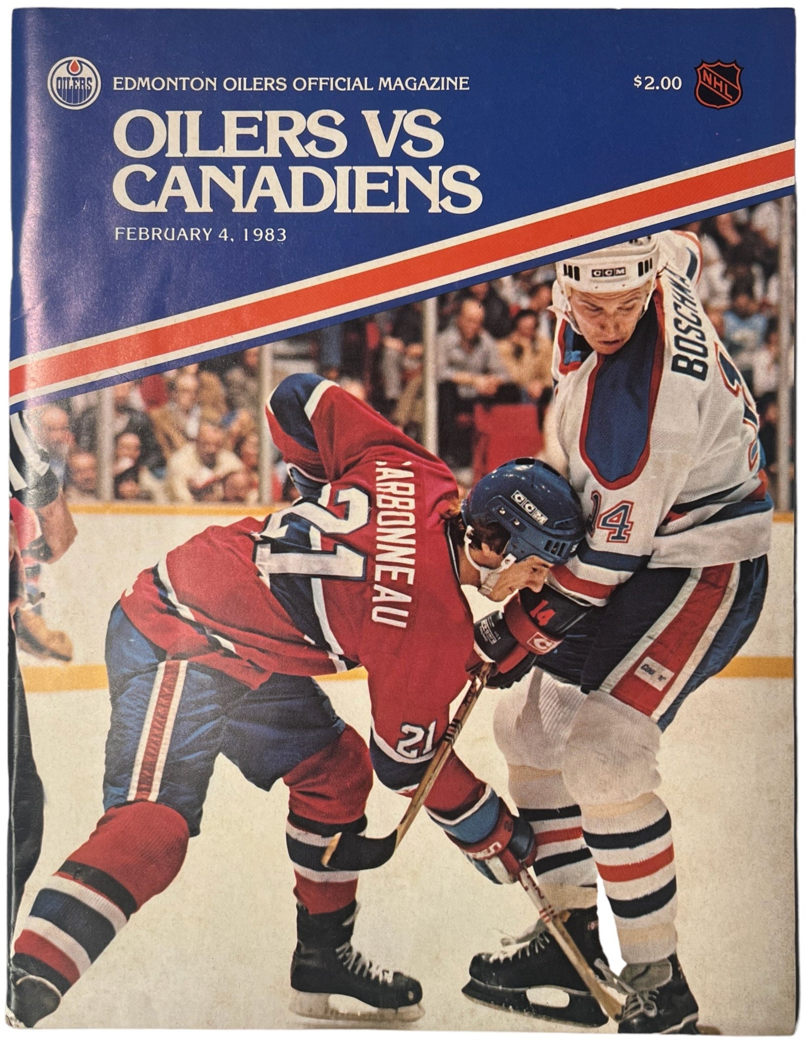 Edmonton Oilers Official Magazine ~ Hockey Program February 4, 1983