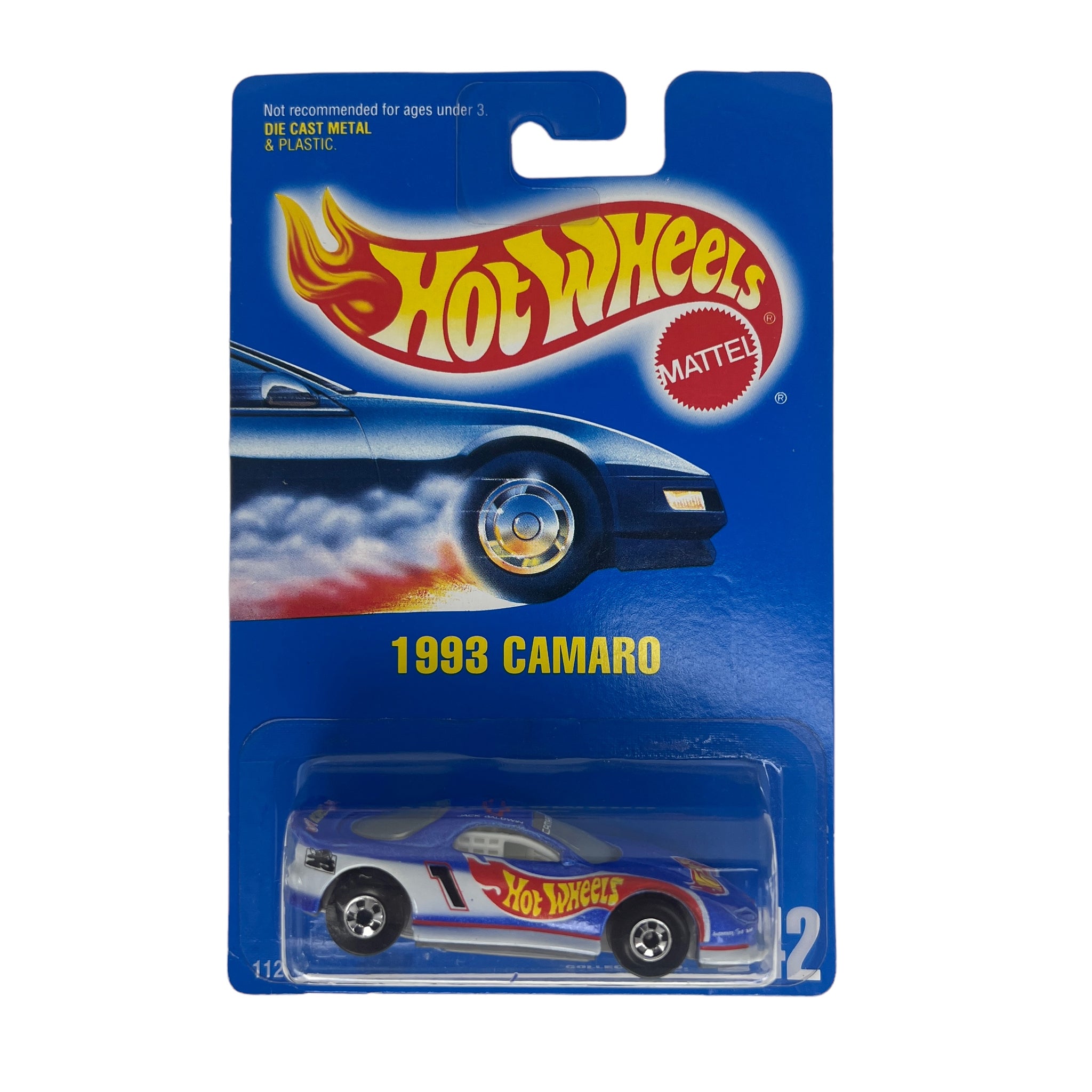 Hot Wheels ~ 1993 Camaro on Blue Card Collector No. 242