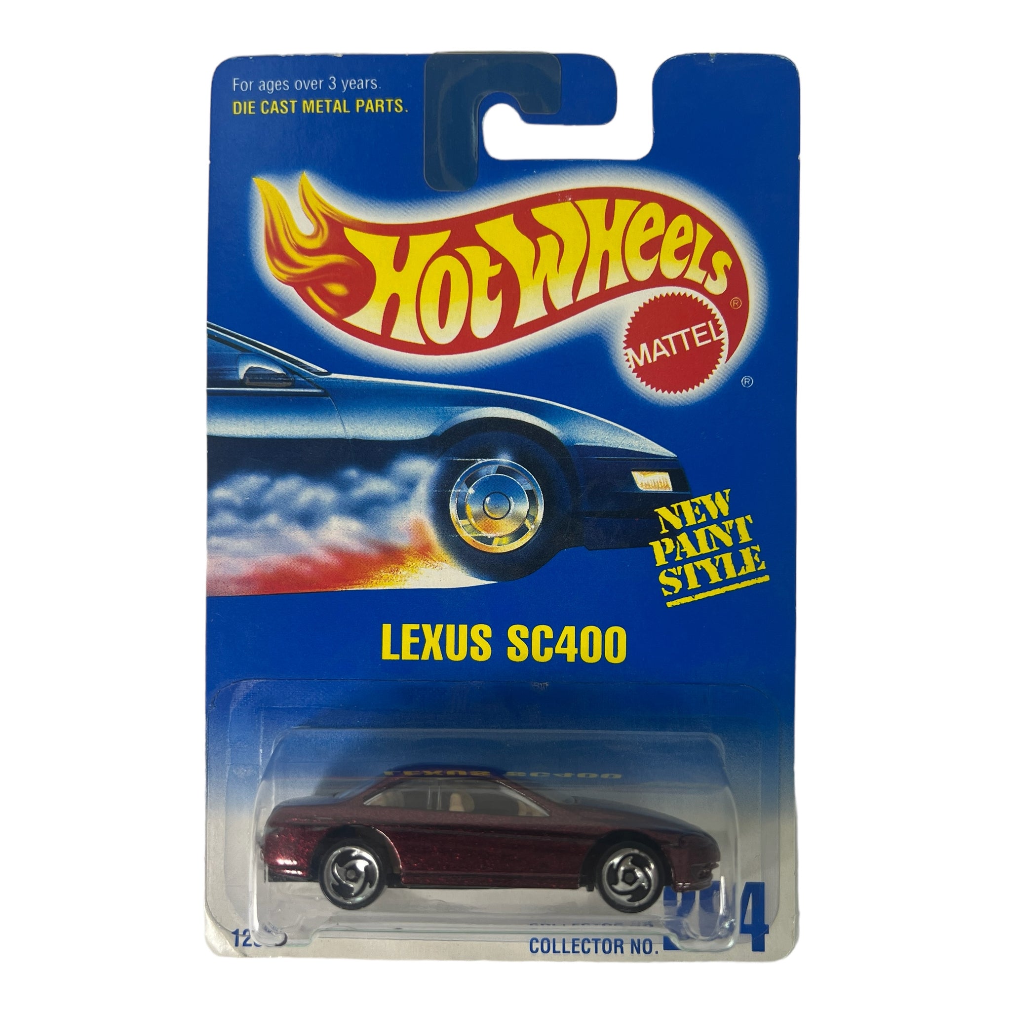 Hot Wheels ~ Lexus SC400 on Blue Card Collector No. 264. 1:64 Scale