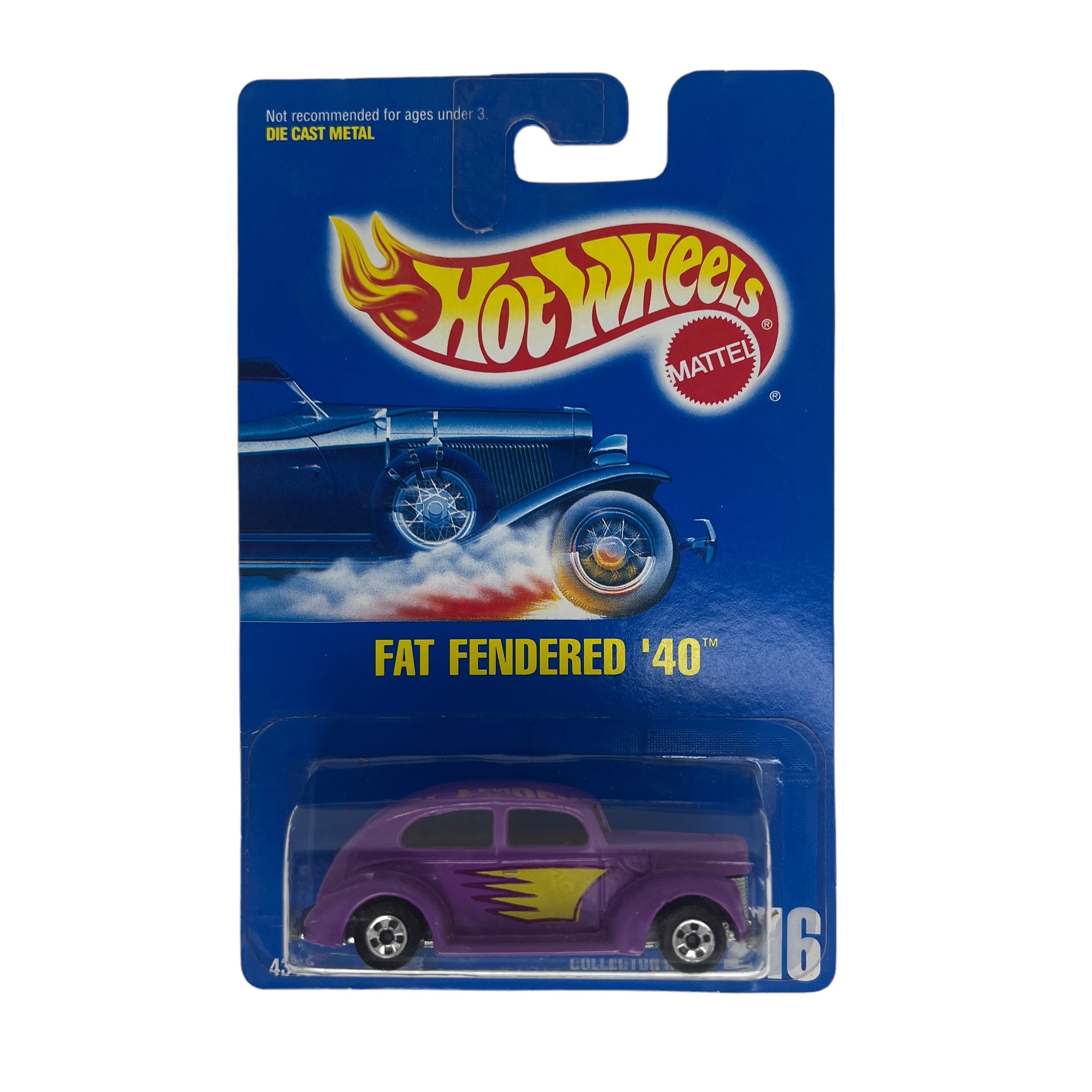 Hot Wheels ~ Fat Fendered '40 on Blue Card Collector No. 216