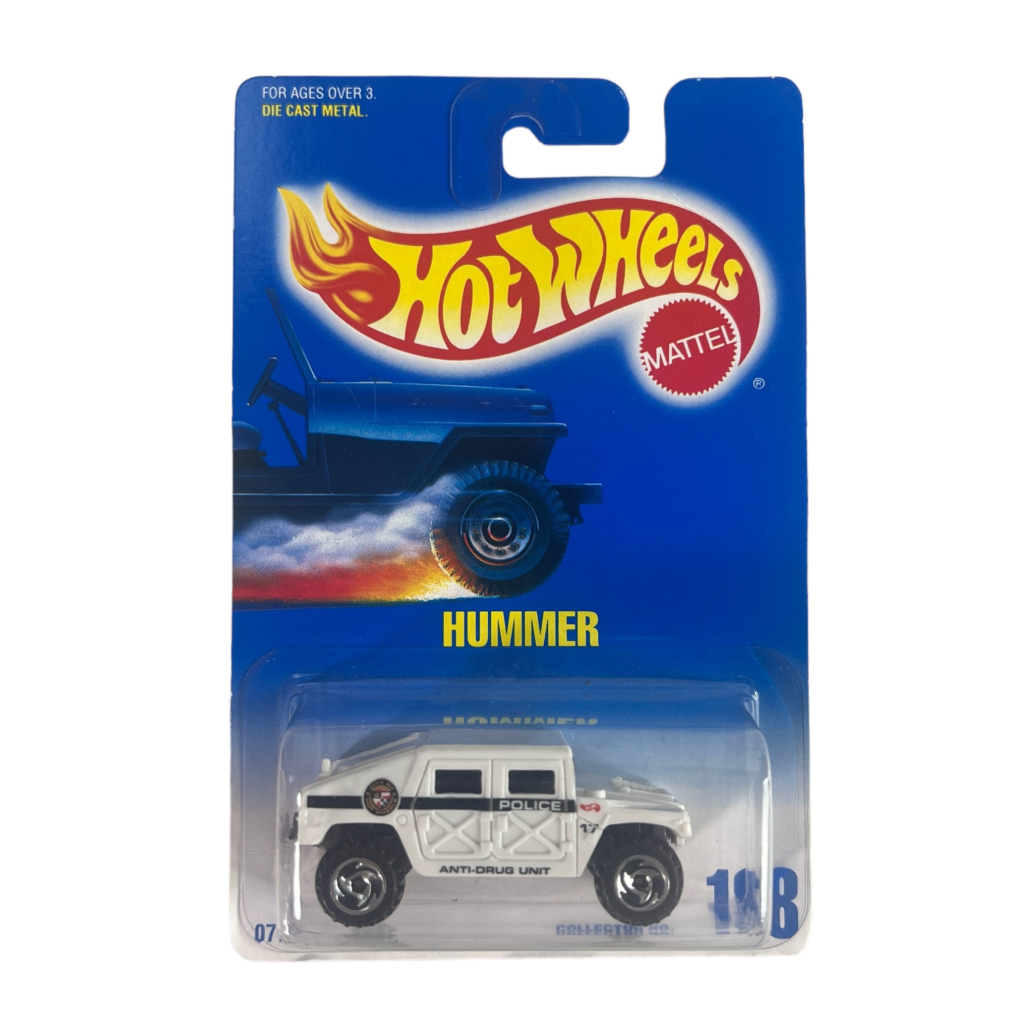 Hot Wheels ~ Hummer on Blue Card Collector No. 188. 1:64 Scale