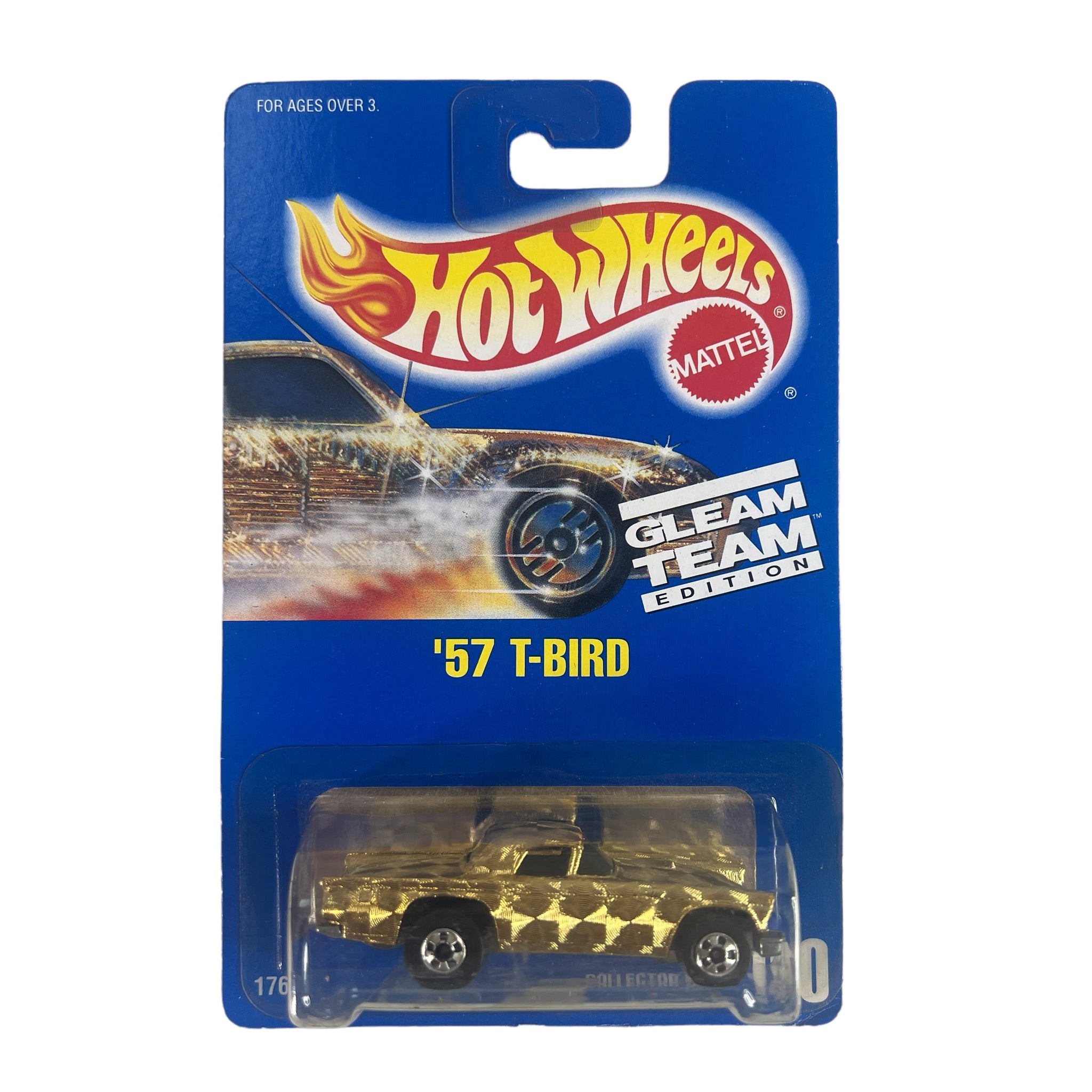 Hot Wheels ~ '57 T-Bird on Blue Card Collector No. 190. 1:64 Scale