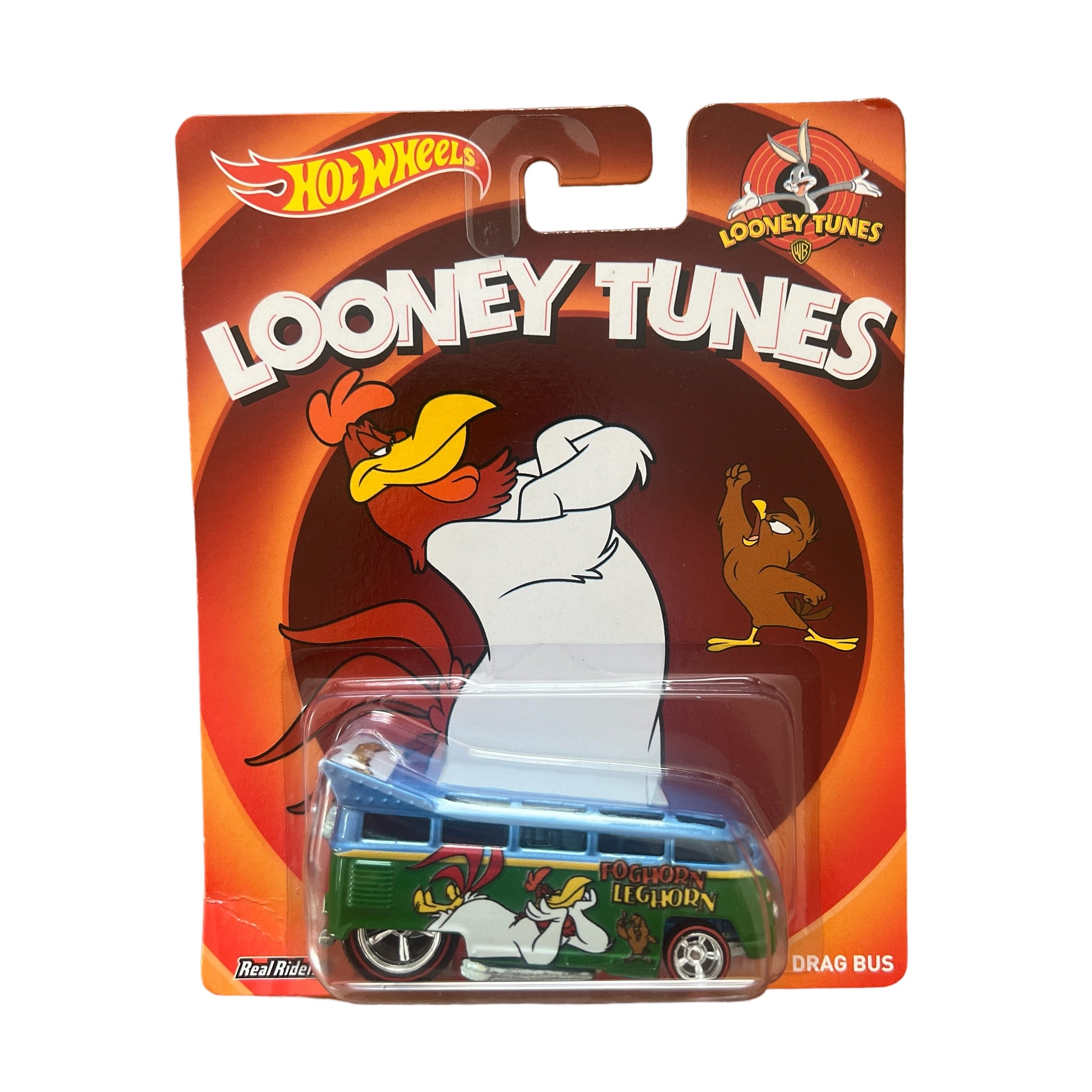 Hot Wheels ~ Looney Tunes Foghorn Leghorn Volkswagen T1 Drag Bus