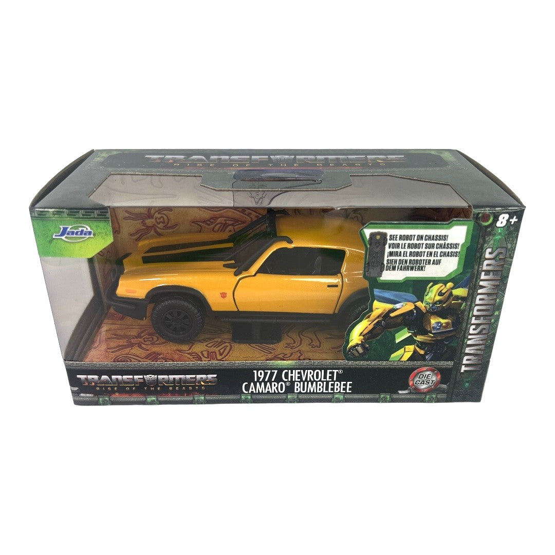 Jada ~ Transformers 1977 Chevrolet Camaro Bumblebee - Rise Of The Beasts - Hollywood Rides 1:32 Scale