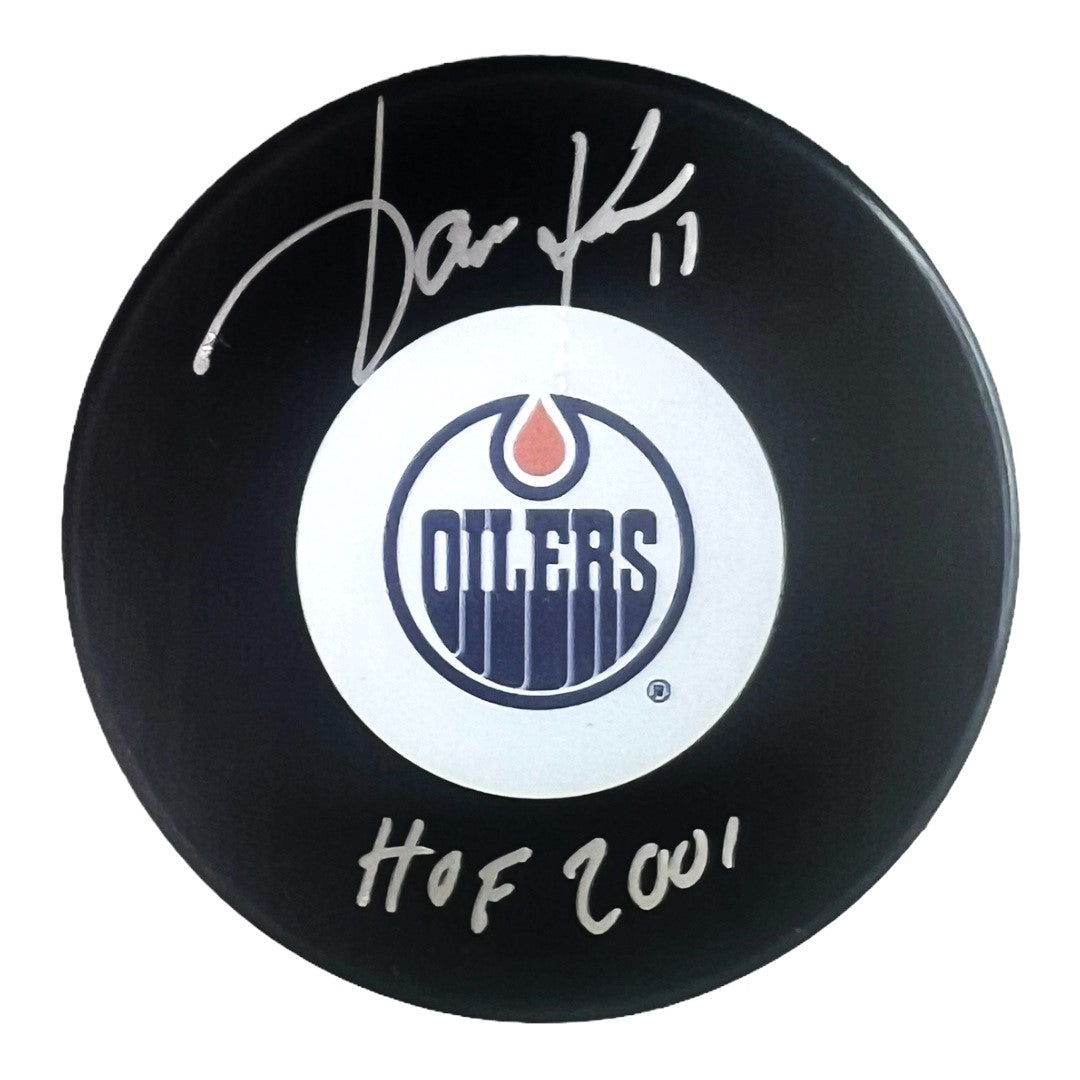 Jari Kurri ~ Edmonton Oilers HOF Autographed Puck