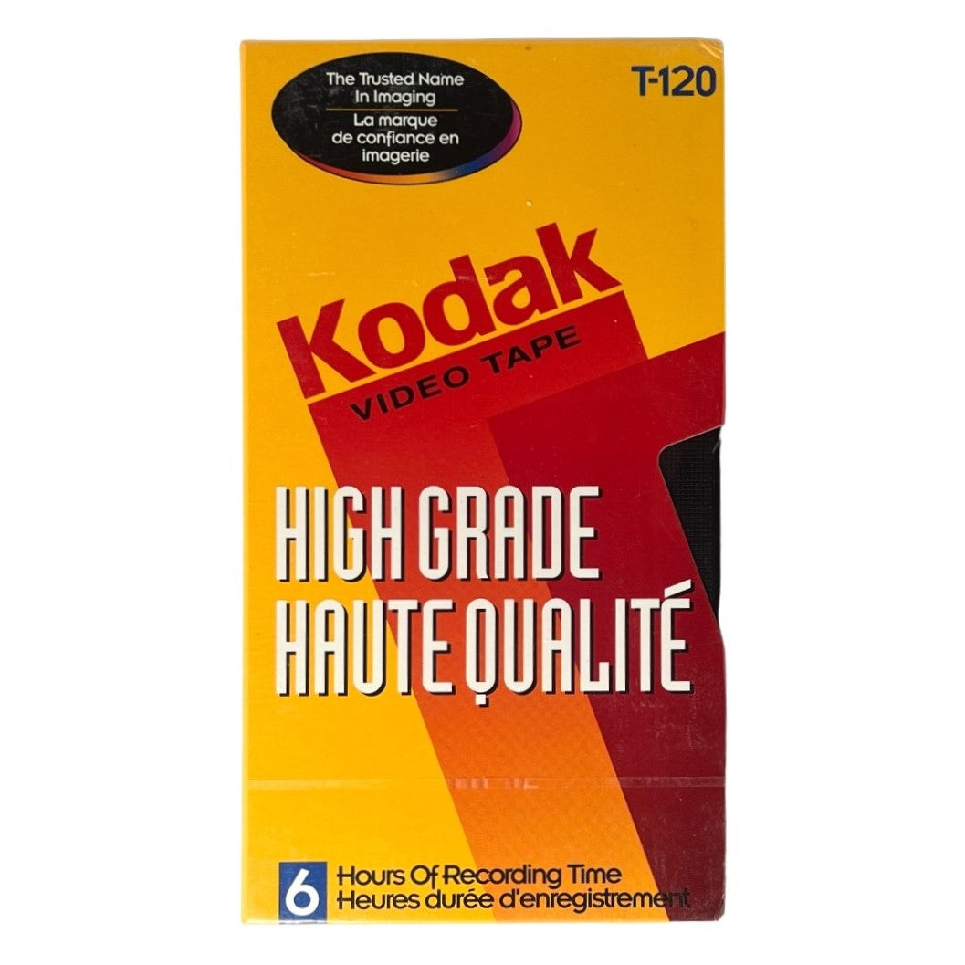 Kodak ~ High Grade T-120 6 Hrs VHS Video Cassette