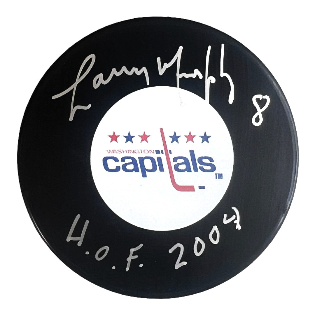 Larry Murphy ~ Washington Capitals HOF Autographed Puck