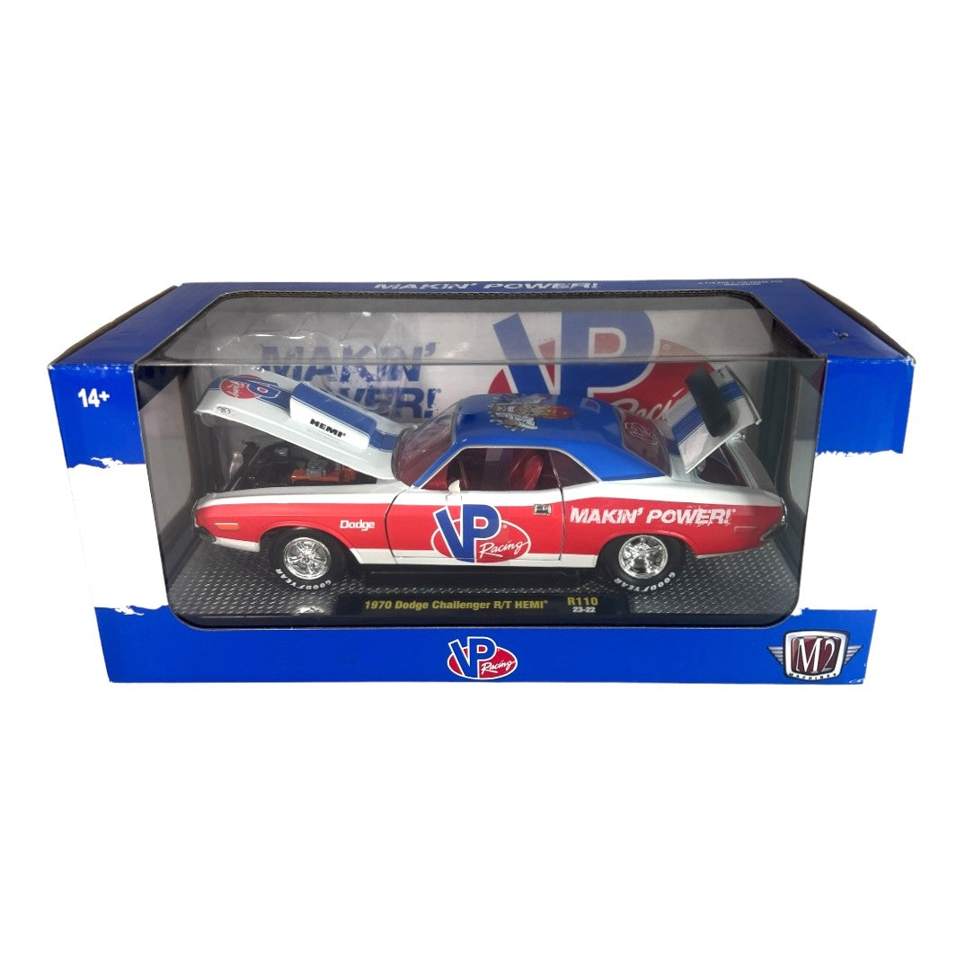 M2 Machines ~ VP Racing 1970 Dodge Challenger R/T Hemi  1:24 Scale