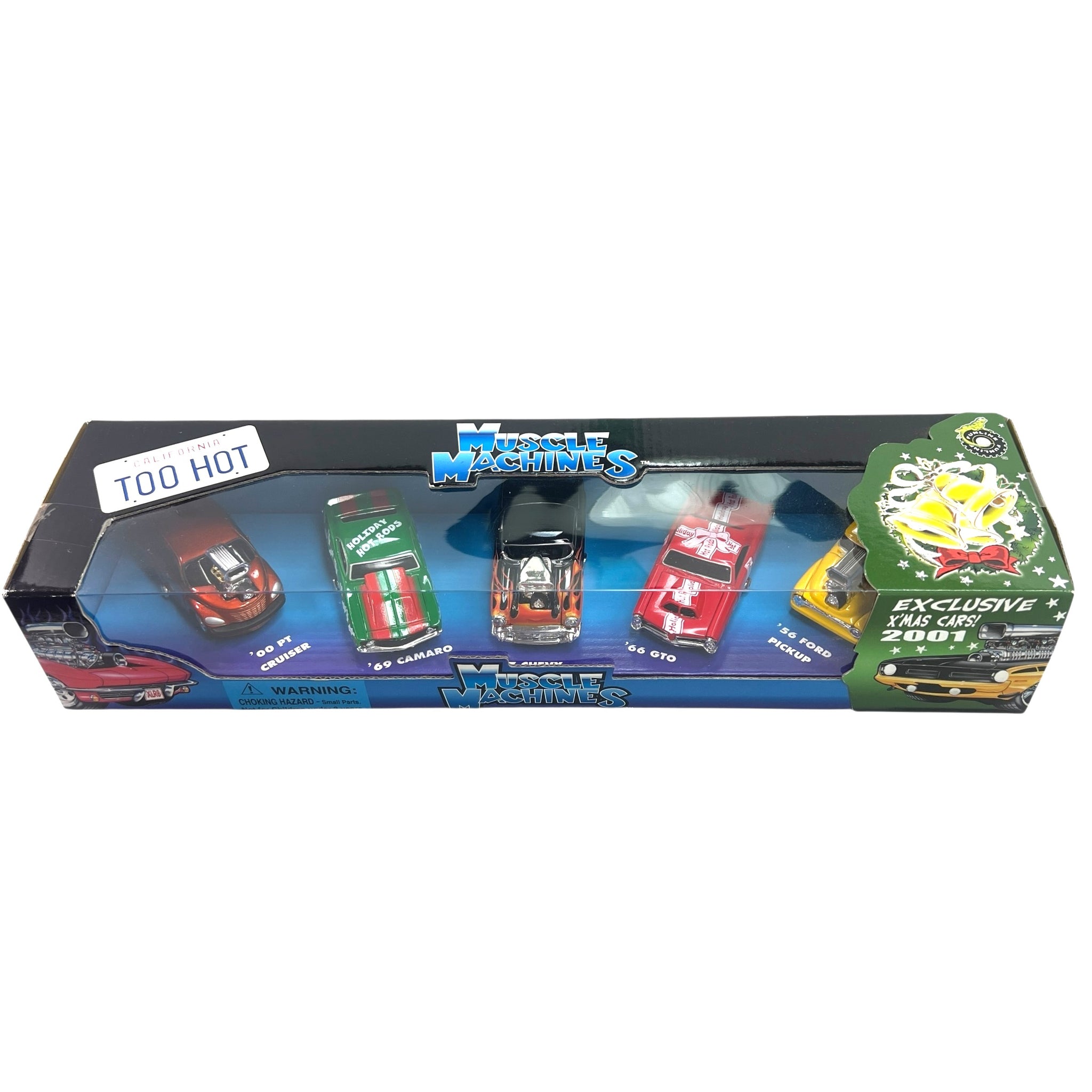 Muscle Machines: California Too Hot 2001 Xmas Cars - 1:64 Scale