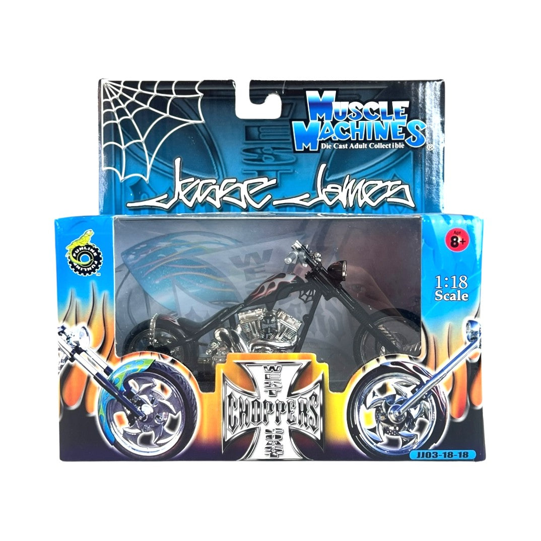 Muscle Machines - Jesse James - West Coast Choppers: CFL - Rigid - JJ03-18-18 - 1:18 Scale