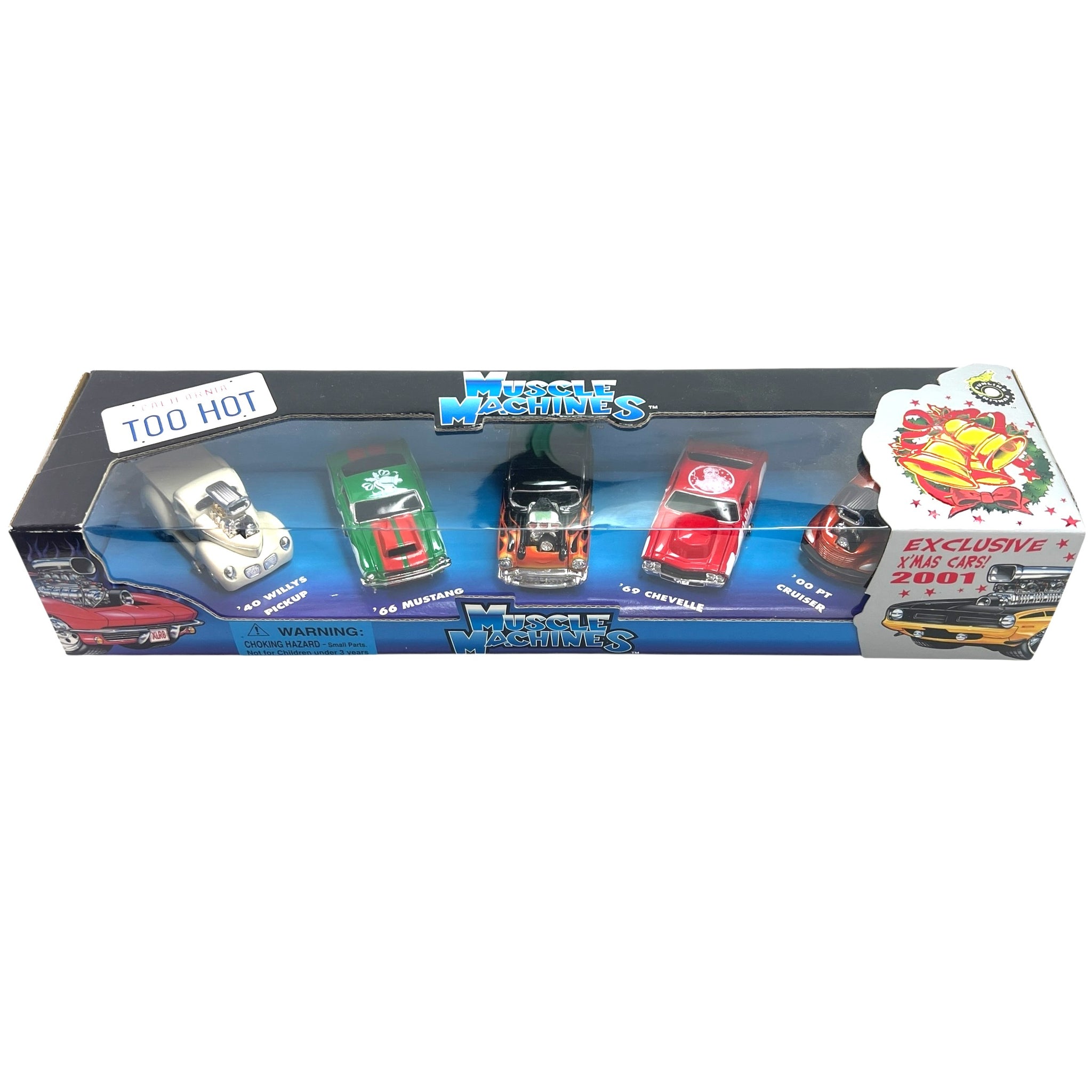 Muscle Machines: California Too Hot 2001 Xmas Cars - 1:64 Scale