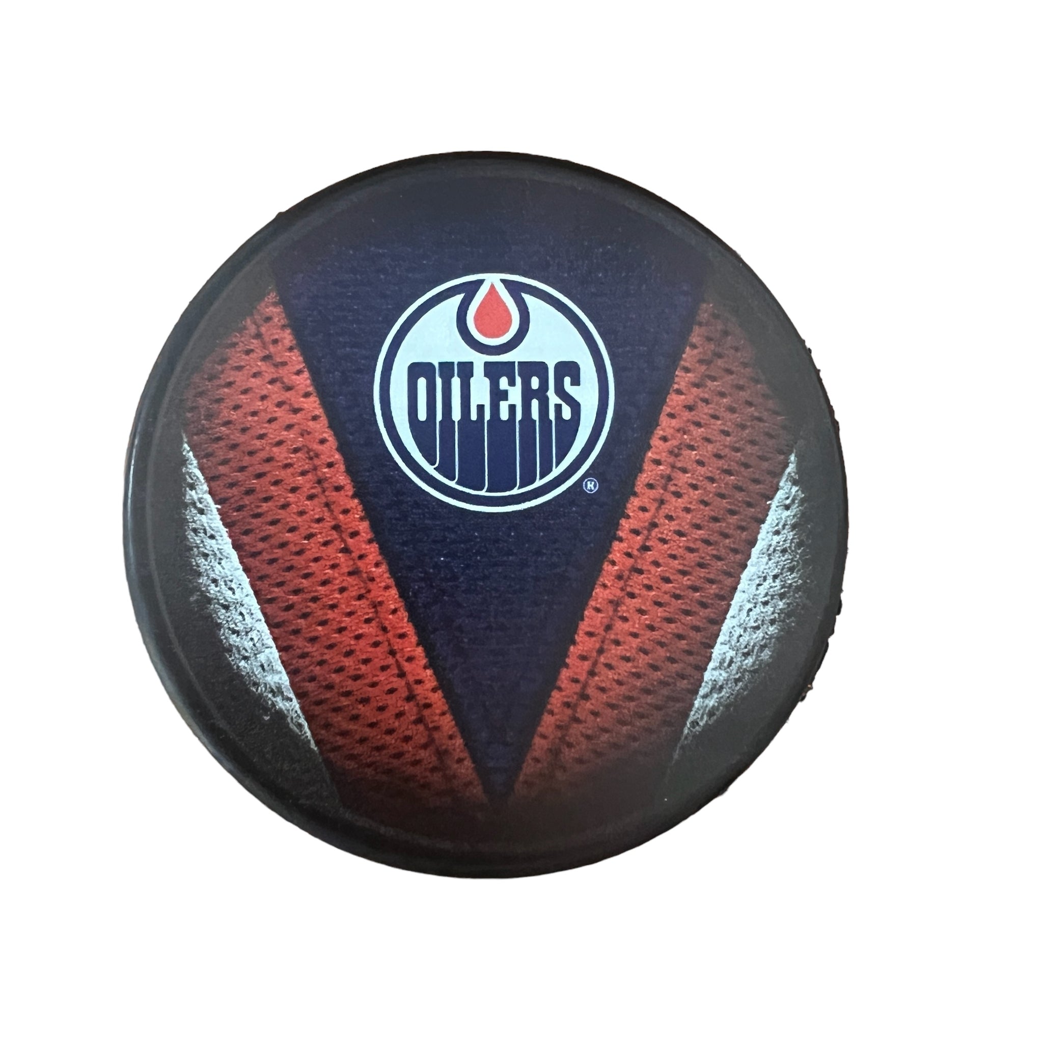 NHL Edmonton Oilers Stitch Souvenir Collector's Puck