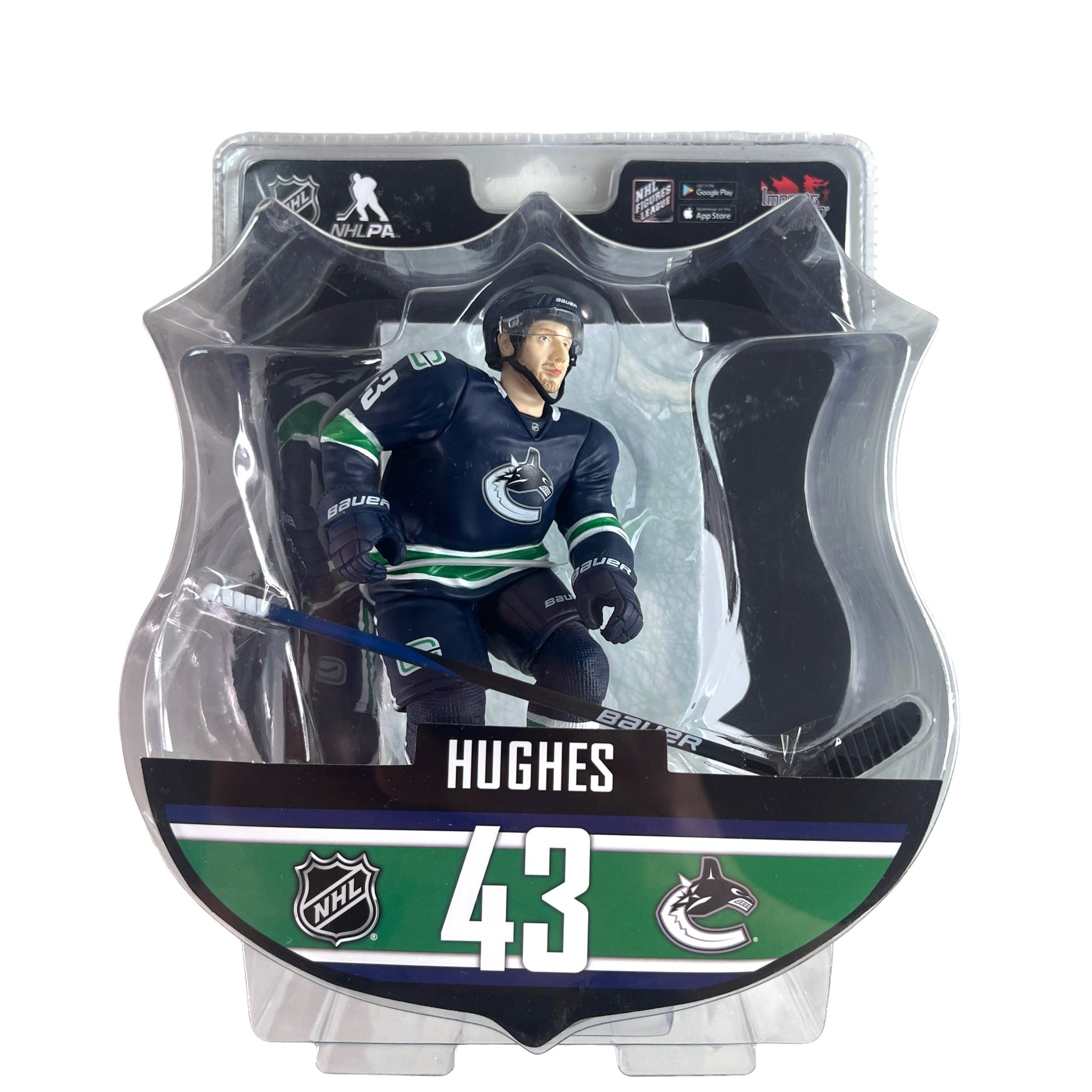 Imports Dragon NHL Quinn Hughes #43 Vancouver Canucks Vinyl 6" Figure